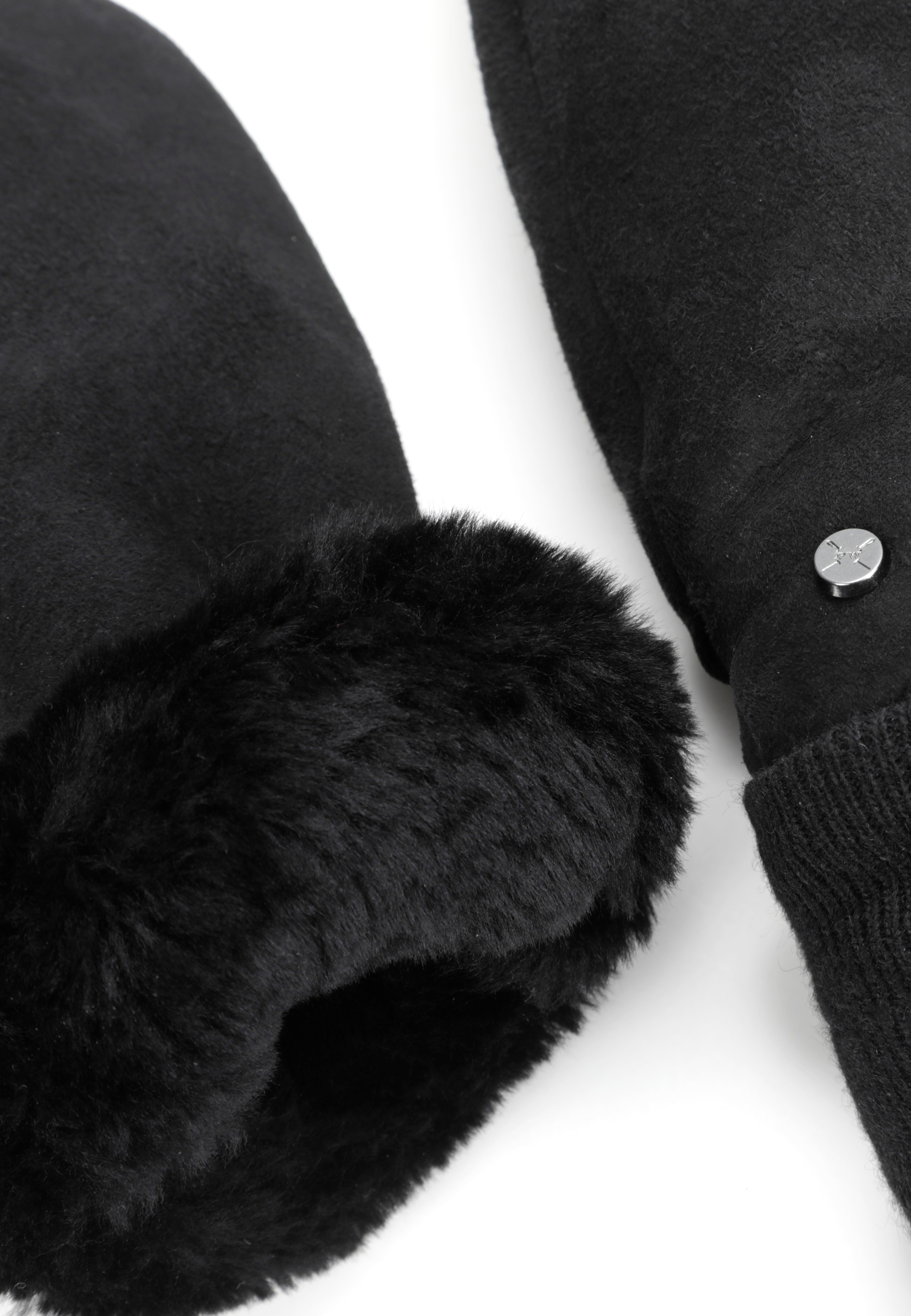 Thumbnail - PEARLWOOD Lederhandschuhe "CROWE" 1 Paar, Fausthandschuh, Strickbündchen, warm gefüttert