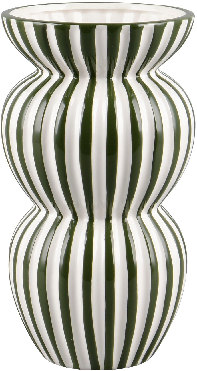 MIRRORS AND MORE Dekovase "SAVANNA" Dekovase mit Streifen günstig online kaufen