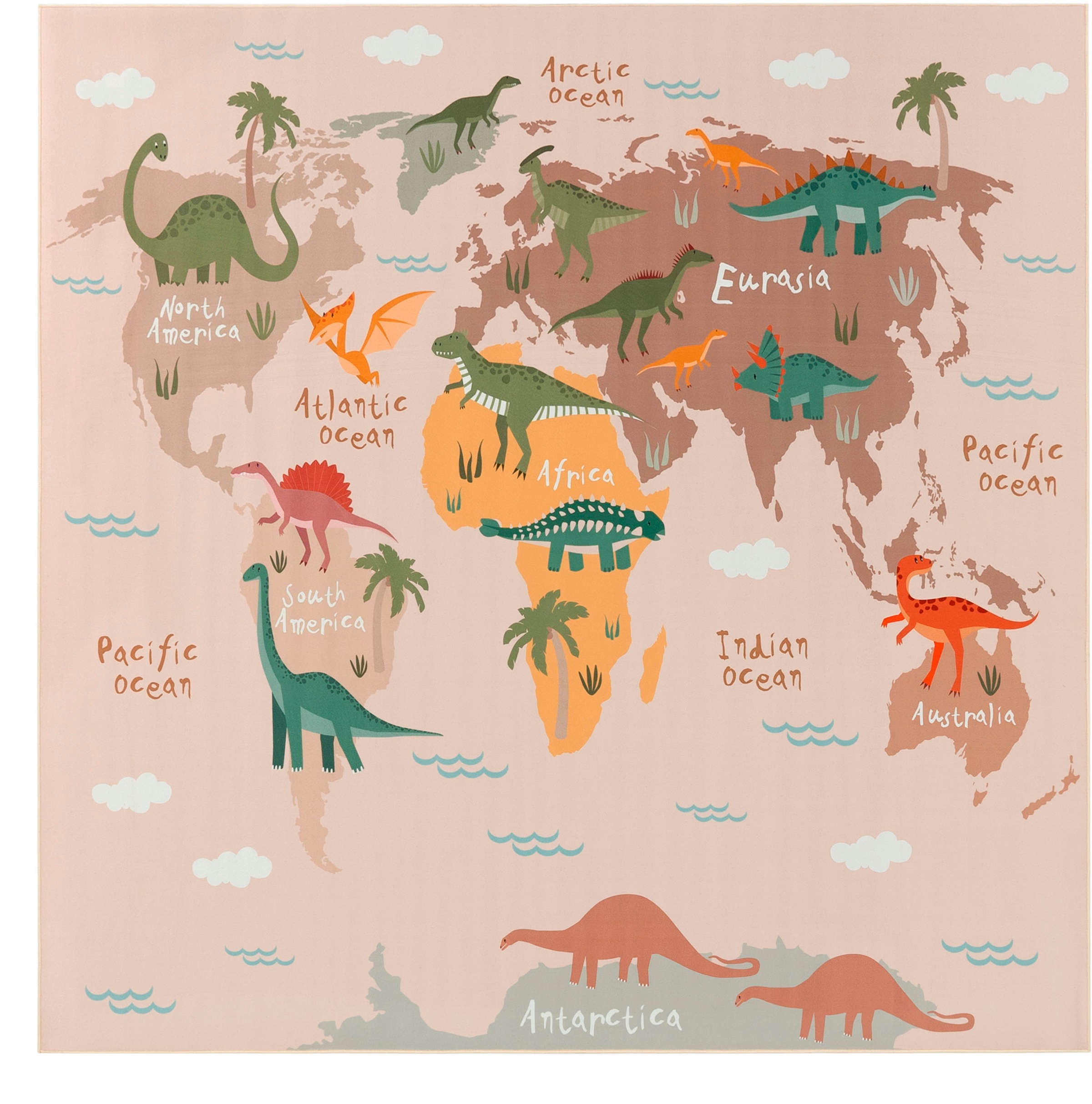 Paco Home Kinderteppich "Bino 583" rechteckig 4 mm Höhe Spielteppich, Motiv günstig online kaufen