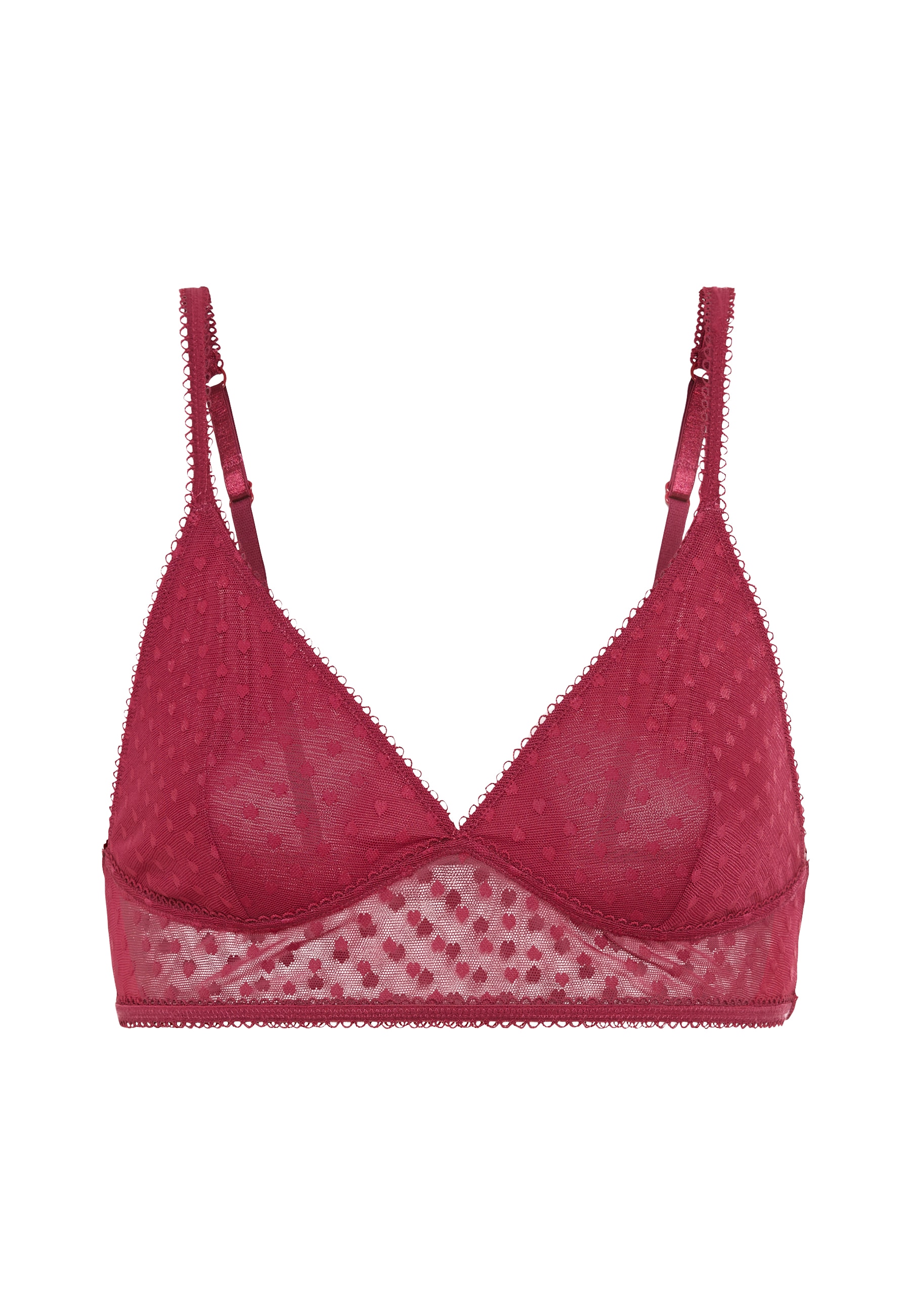 LSCN by LASCANA Bralette, aus leicht transparentem Herzchen-Mesh