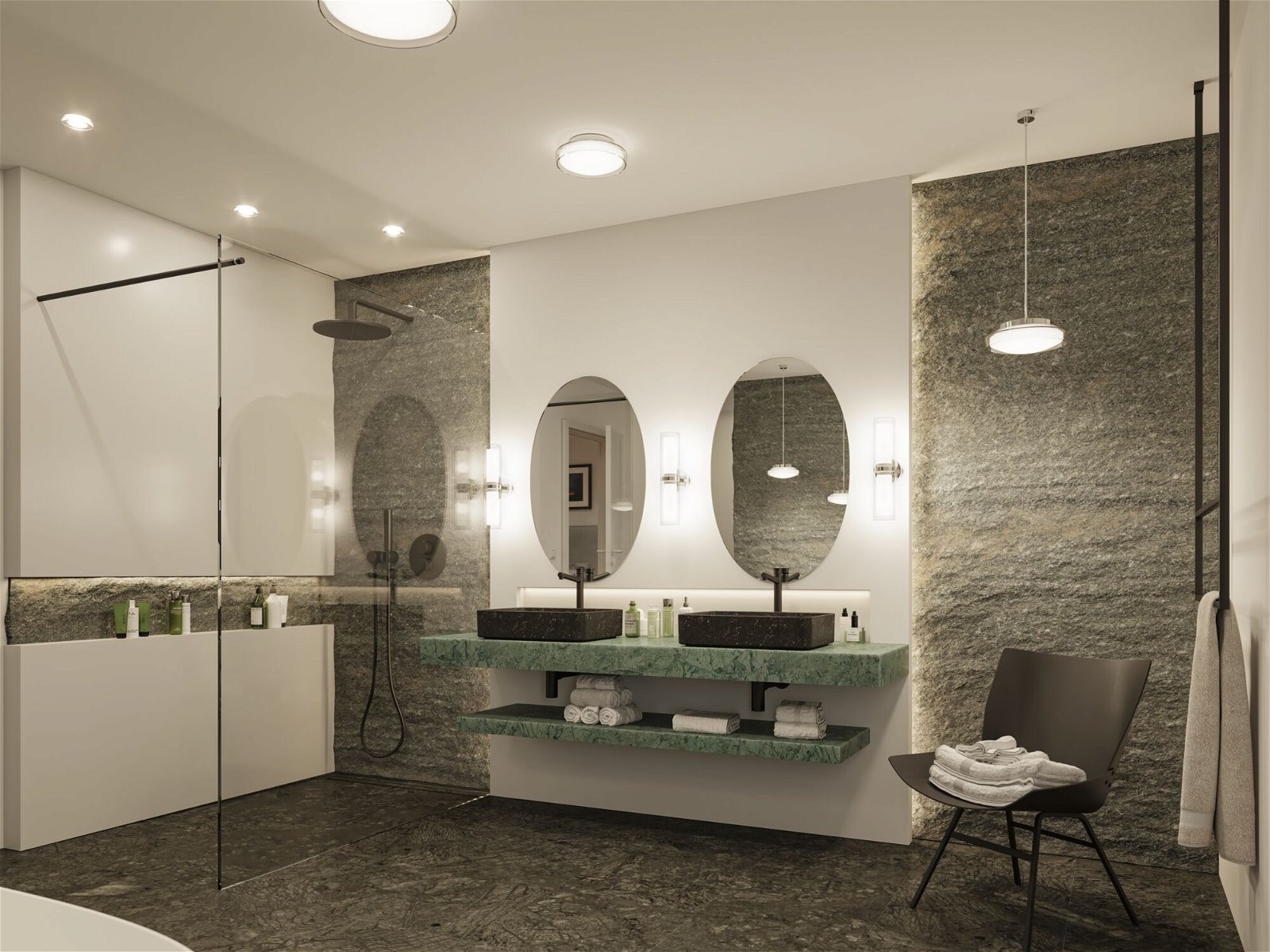Paulmann LED Pendelleuchte »Selection Bathroom BAUR 1 | Chrom Glas/Metall«, 230V IP44 11,5W 3000K Luena flammig-flammig