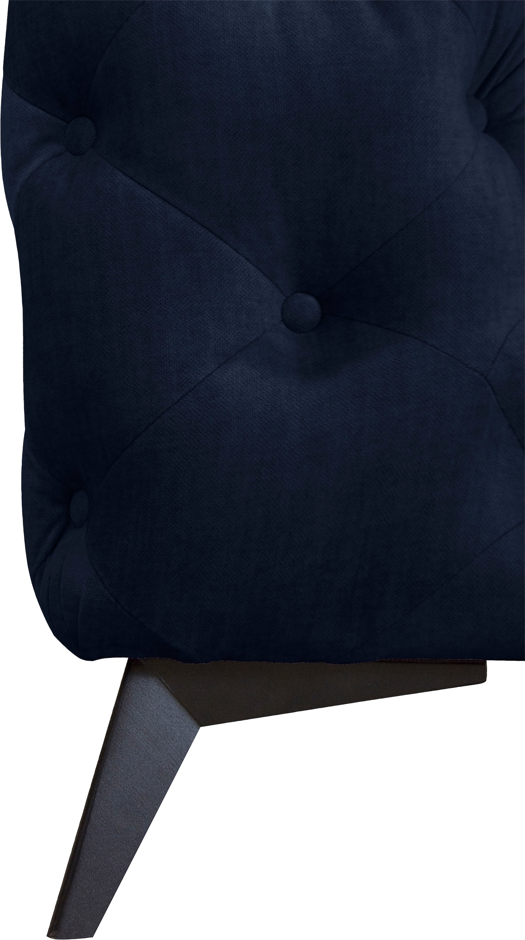Leonique Chesterfield-Sofa »Ecksofa GLYNIS L-Form mit Wellenunterfederung, Maße B/T/H 264/204/75cm«, aufwändige Knopfheftung, moderne Chesterfield Optik, Fußfarbe wählbar