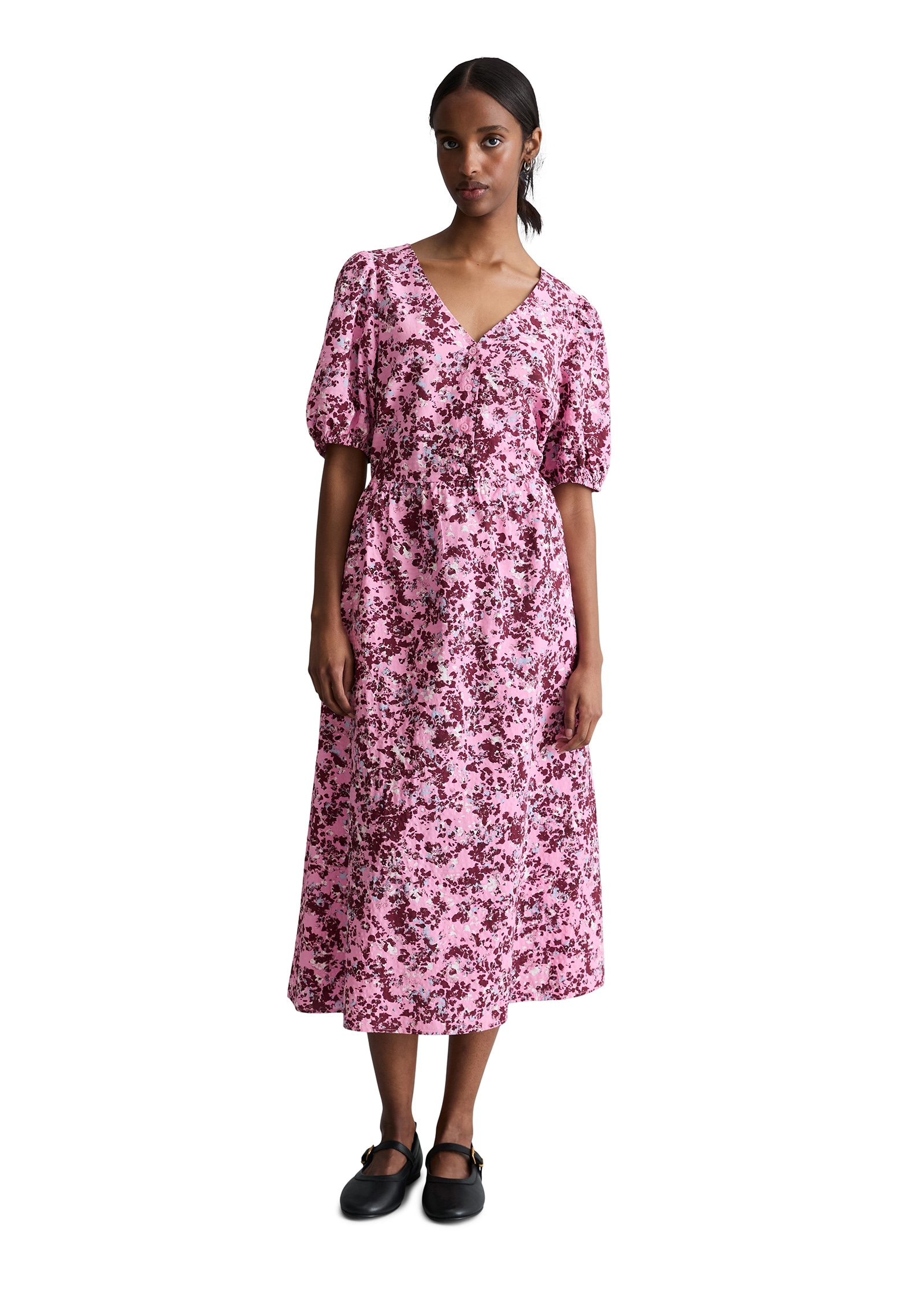 Marc O'Polo DENIM Druckkleid »aus Viskose-Mix mit Crinkle-Effekt«