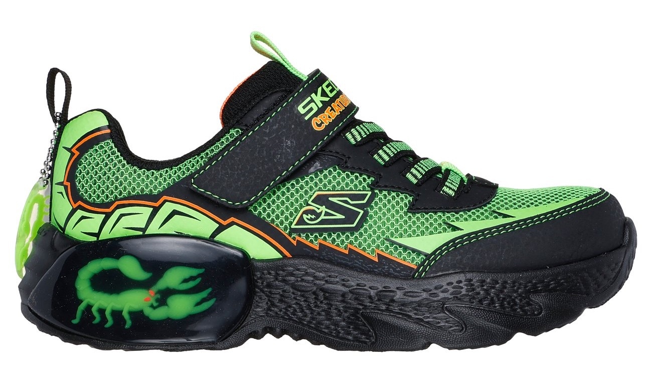Skechers Sneaker »CREATURE-CRAWLERS«, Blink,-Klettschuh mit coolem Motiv, Größenschablone zum Download
