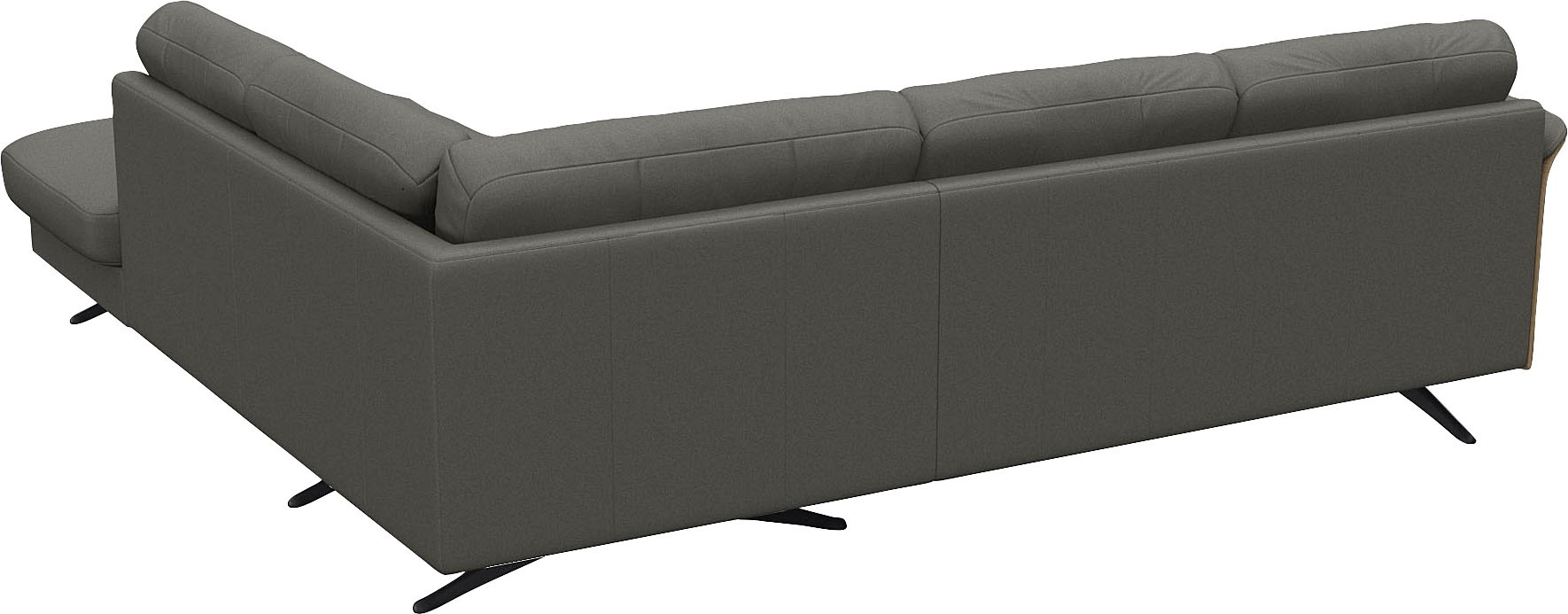 FLEXLUX Ecksofa »Glow, super bequem durch hochwertigem Sitzaufbau mit Federkern, L-Form«, Modernes skandinavisches Design