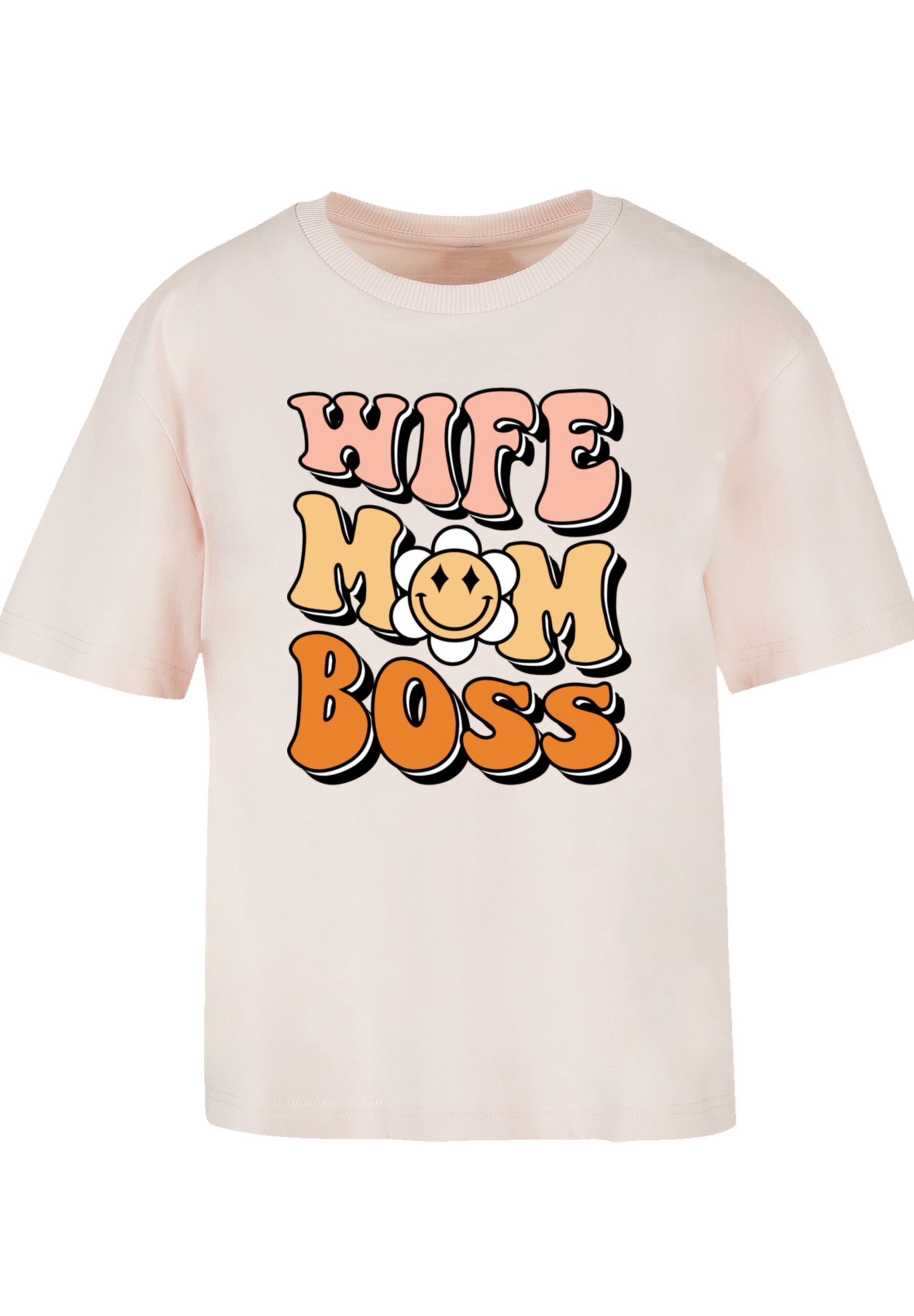 F4NT4STIC T-Shirt "Wife Mom Boss Empowering Message", Premium Qualität günstig online kaufen