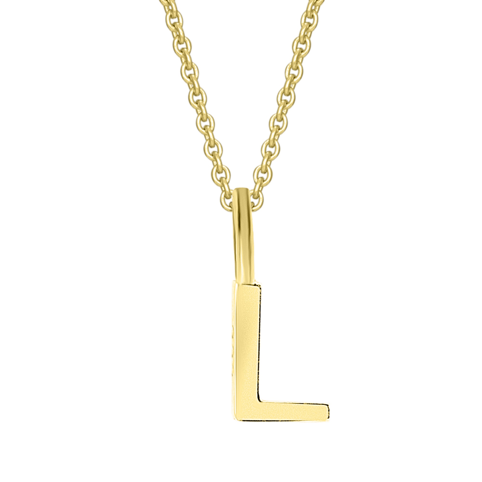 Kettenanhänger ONE ELEMENT "Buchstabe L Buchstaben Anhänger aus 333 Gelbgold", gold, Schmuckanhänger, Damen, L, Gelbgold 333 Gold, Gelbgold 333, Gold, Kettenanhänger, Initiale mit Stil – eine schöne Geschenkidee für jeden Anlass