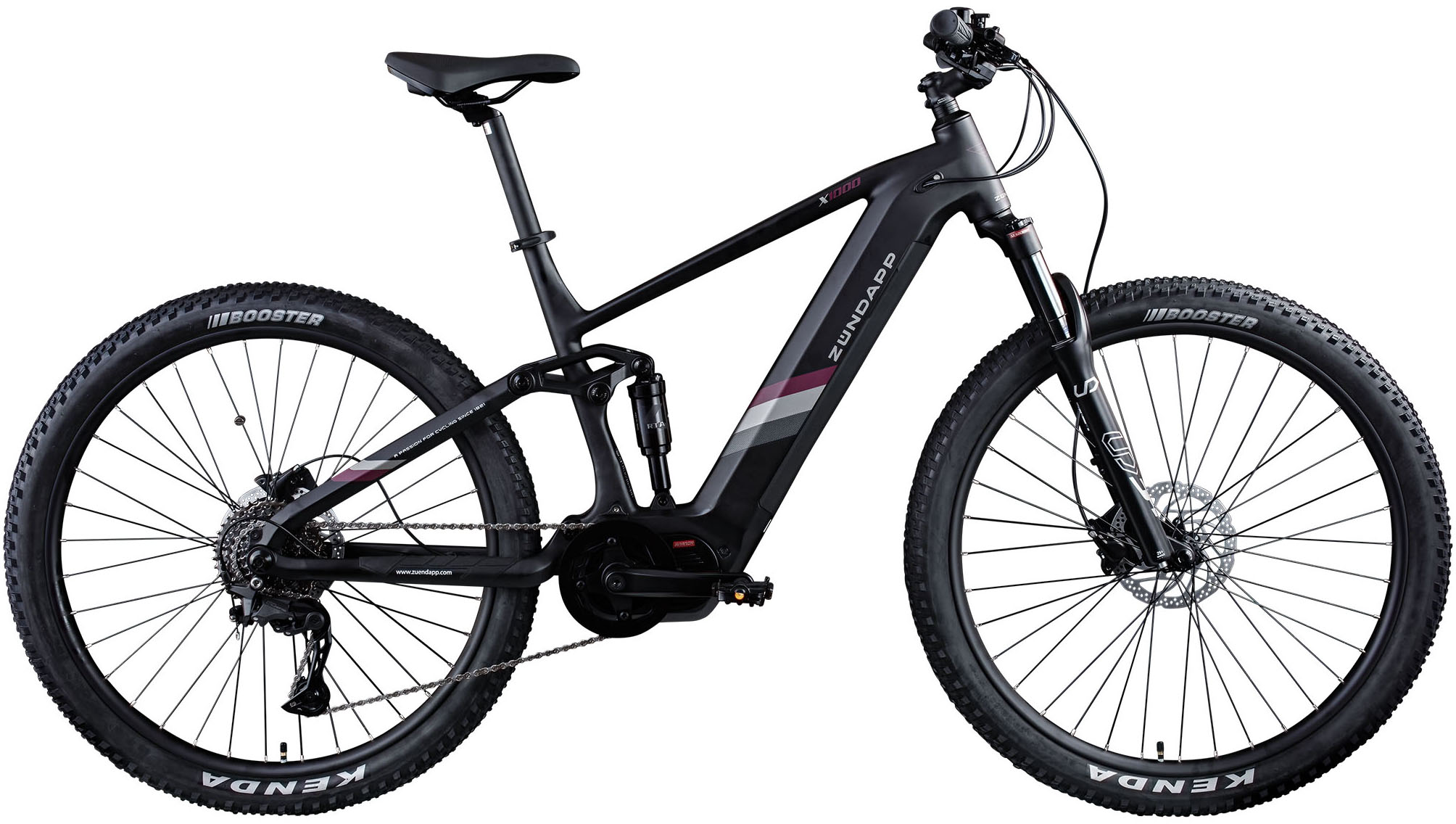 Zündapp "X1000" 10 Gang Shimano Cues U62020 SGS Schaltwerk Kettenschaltung Mittelmotor 250 W E Bike Mountainbike Fully 29 Zoll 10 Gänge Pedelec Damen Herren 730 Wh