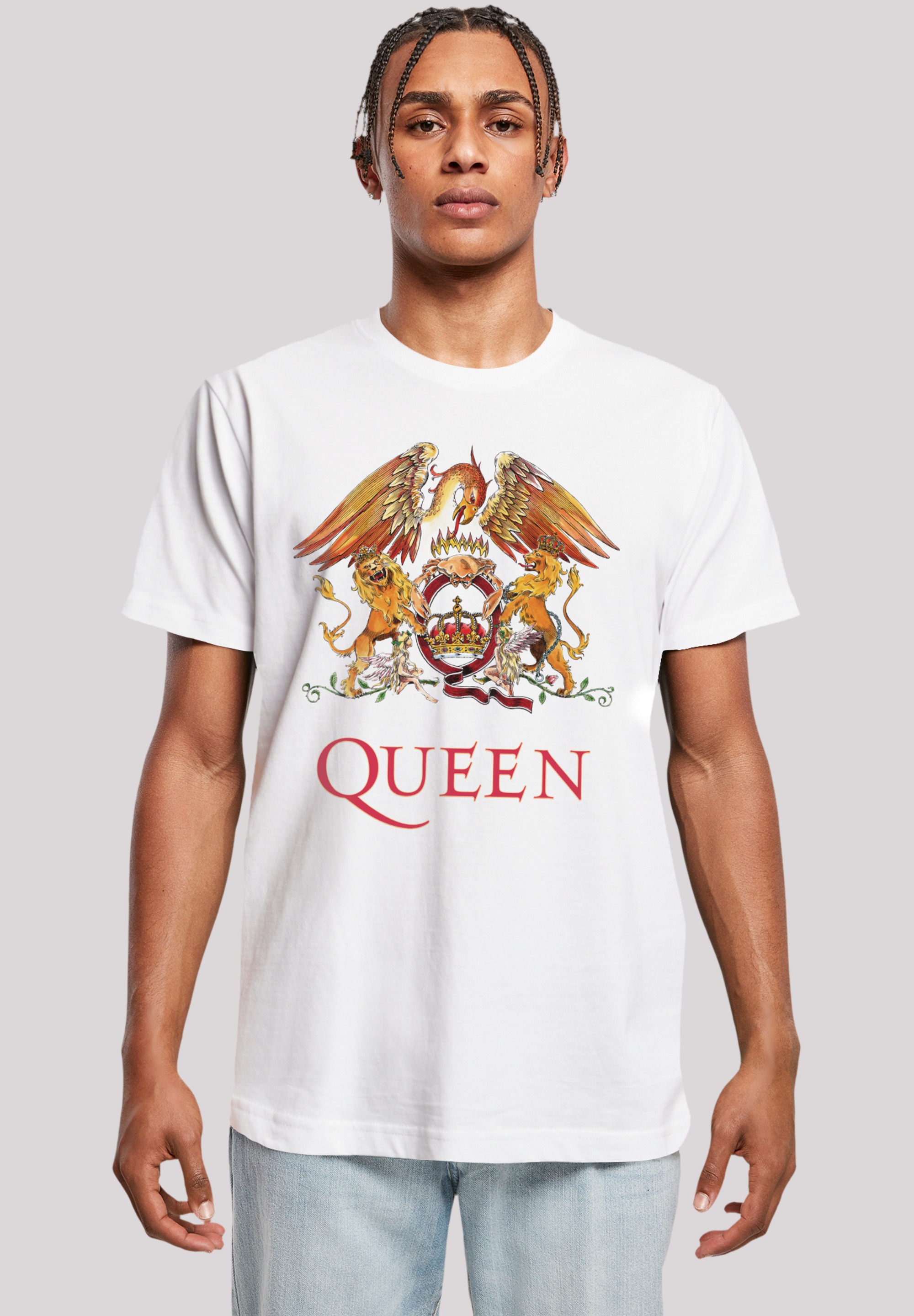 F4NT4STIC T-Shirt »Queen Classic Crest«, Print