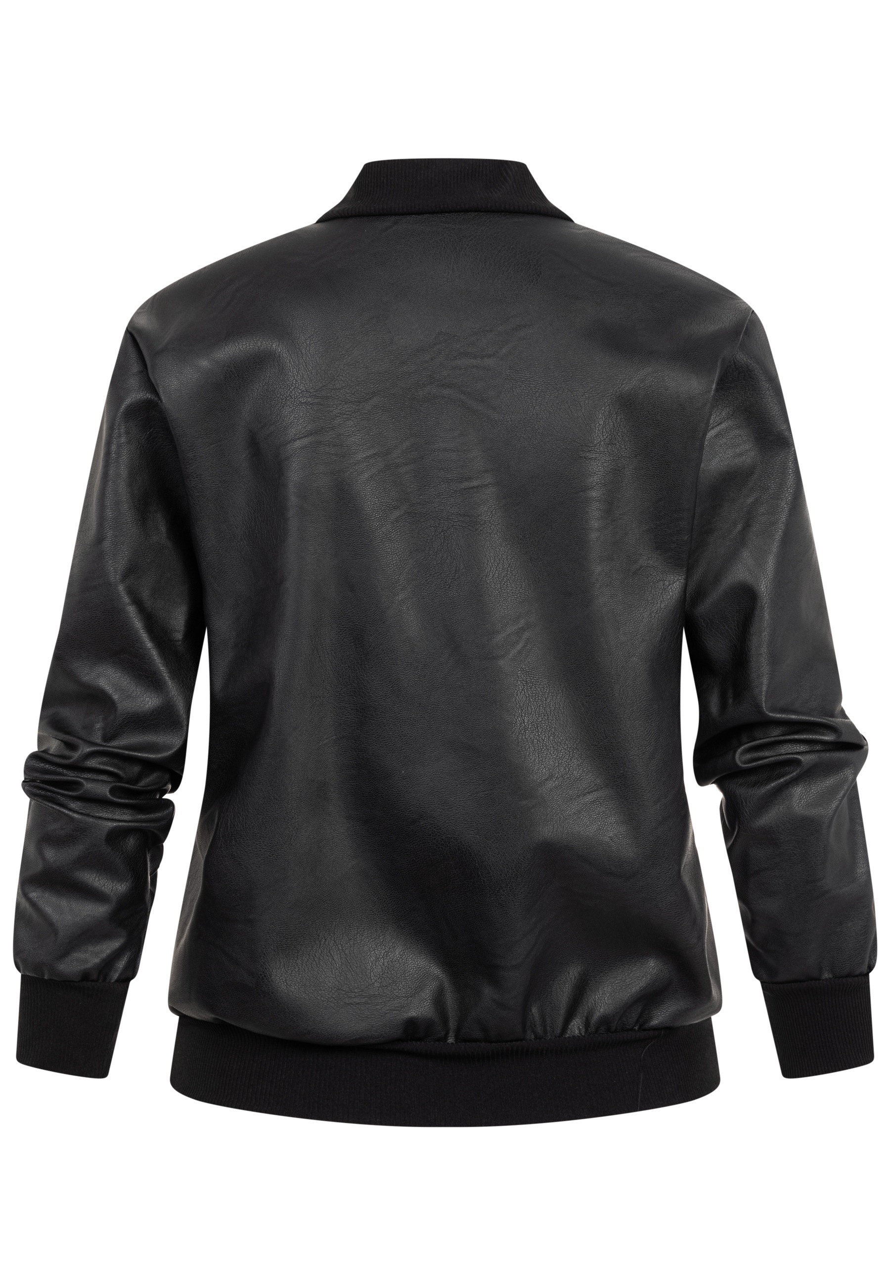 CLOUD 5IVE Bomberjacke »CLOUD 5IVE Blouson Bomberjacket Fauxleather« 1 Stk. tlg. ohne Kapuze