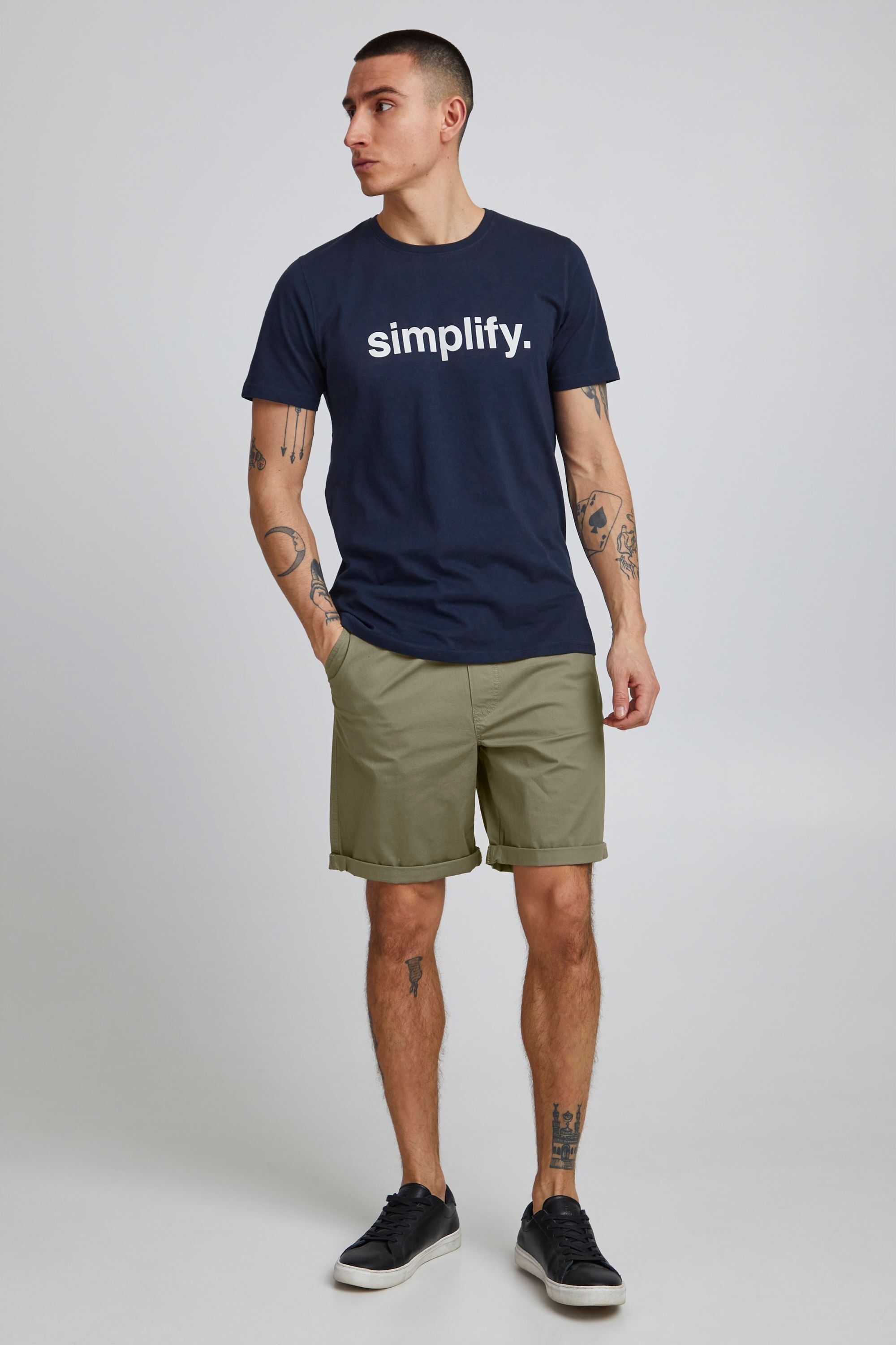 !solid Shorts SOLID "Shorts SDJacob-Jim", Herren, Gr. XL, N-Gr, grün (vetiver), Obermaterial: 98% Baumwolle CO. 2% Elasthan EL., Hosen Shorts 2