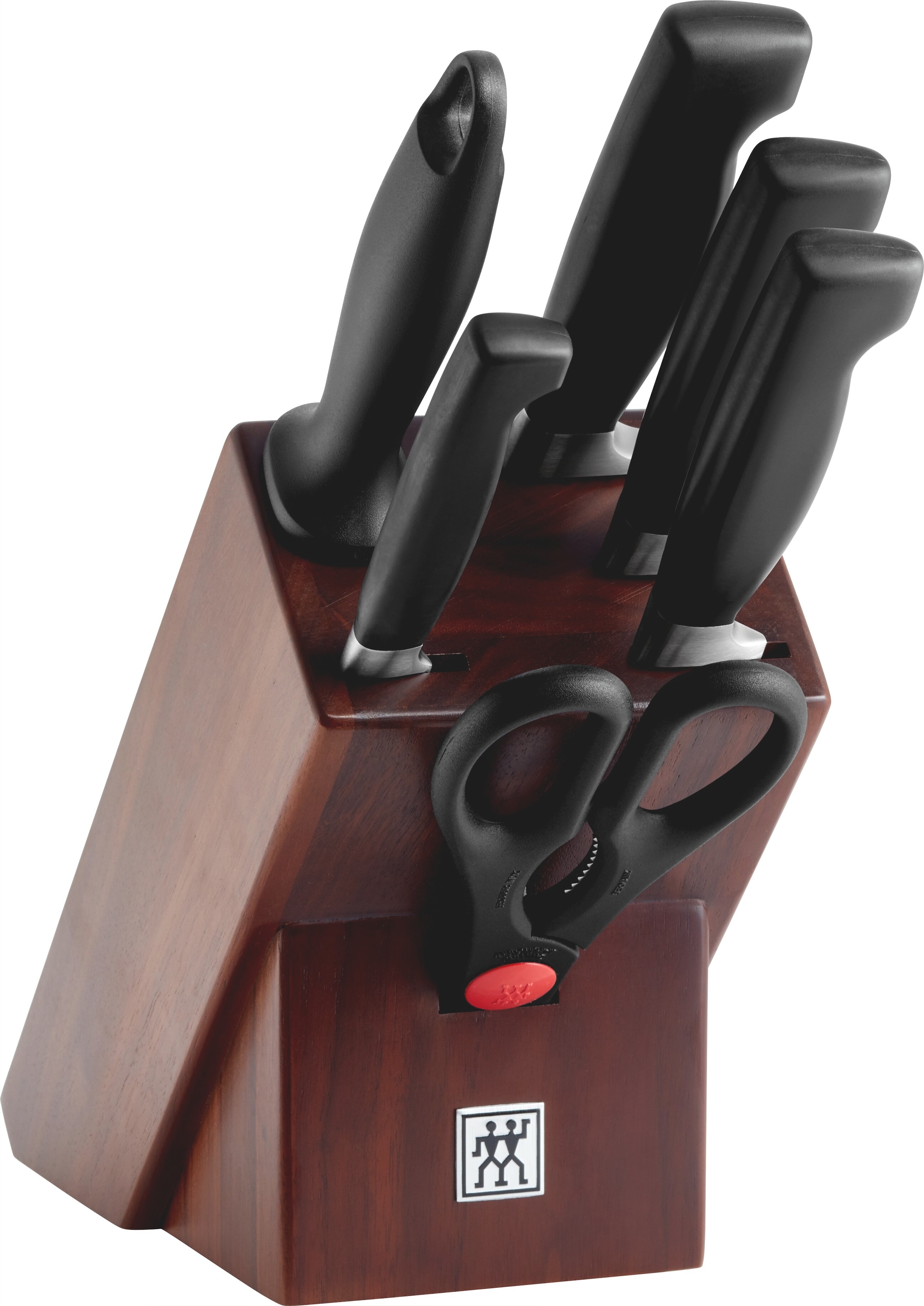 Zwilling Messerblock "**** VIER STERNE" 7 Made in Germany, Sonderschmelze, inkl. Vielzweckschere & Wetzstahl