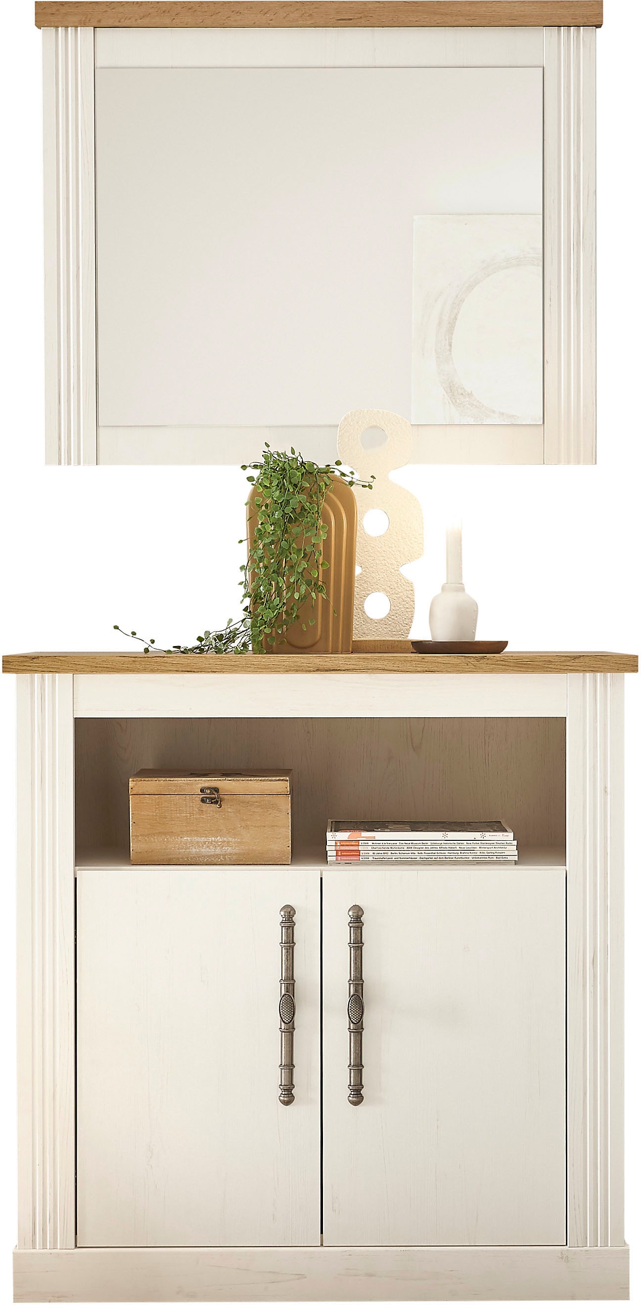 OTTO home Garderoben-Set "Westminster, Garderobe im Landhausstil, Komplettset mit viel Stauraum" 2 Stk. tlg.