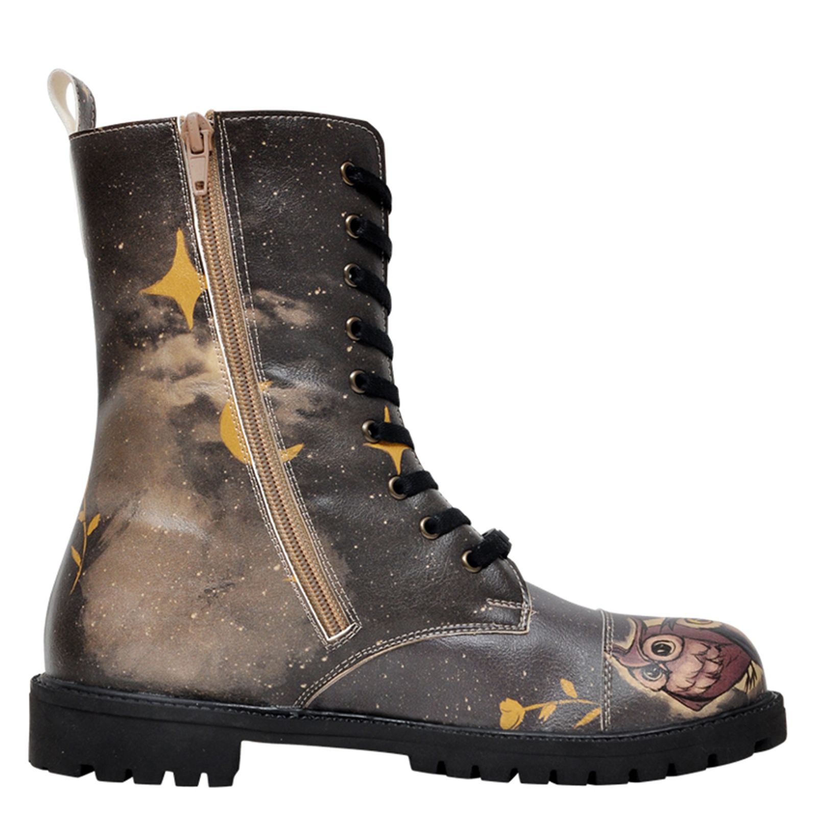 Thumbnail - DOGO Schnürboots "Zipsy Owls Family Damen Stiefel / Female", Vegan