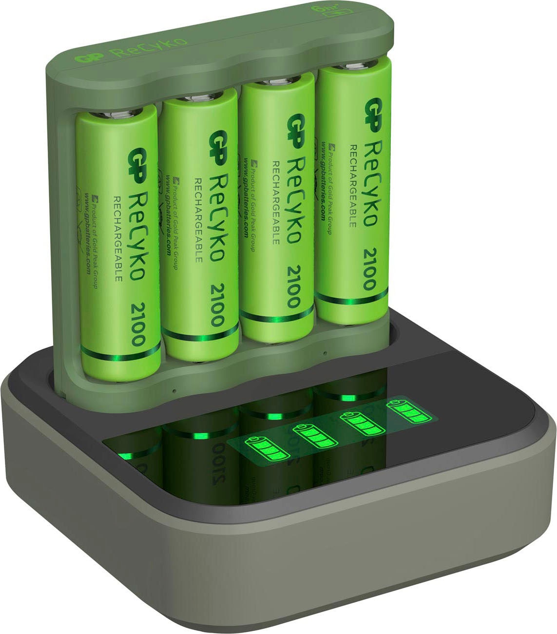 GP Batteries Akku-Ladestation »USB-Akkuladegerät B421 mit Docking Station«