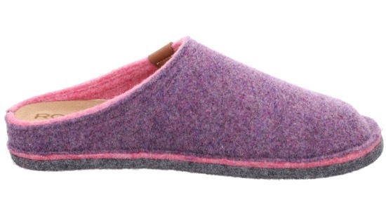 Rohde Pantoffel »LUCCA«, Clog, Hausschuh, Homeslipper in melierter Optik