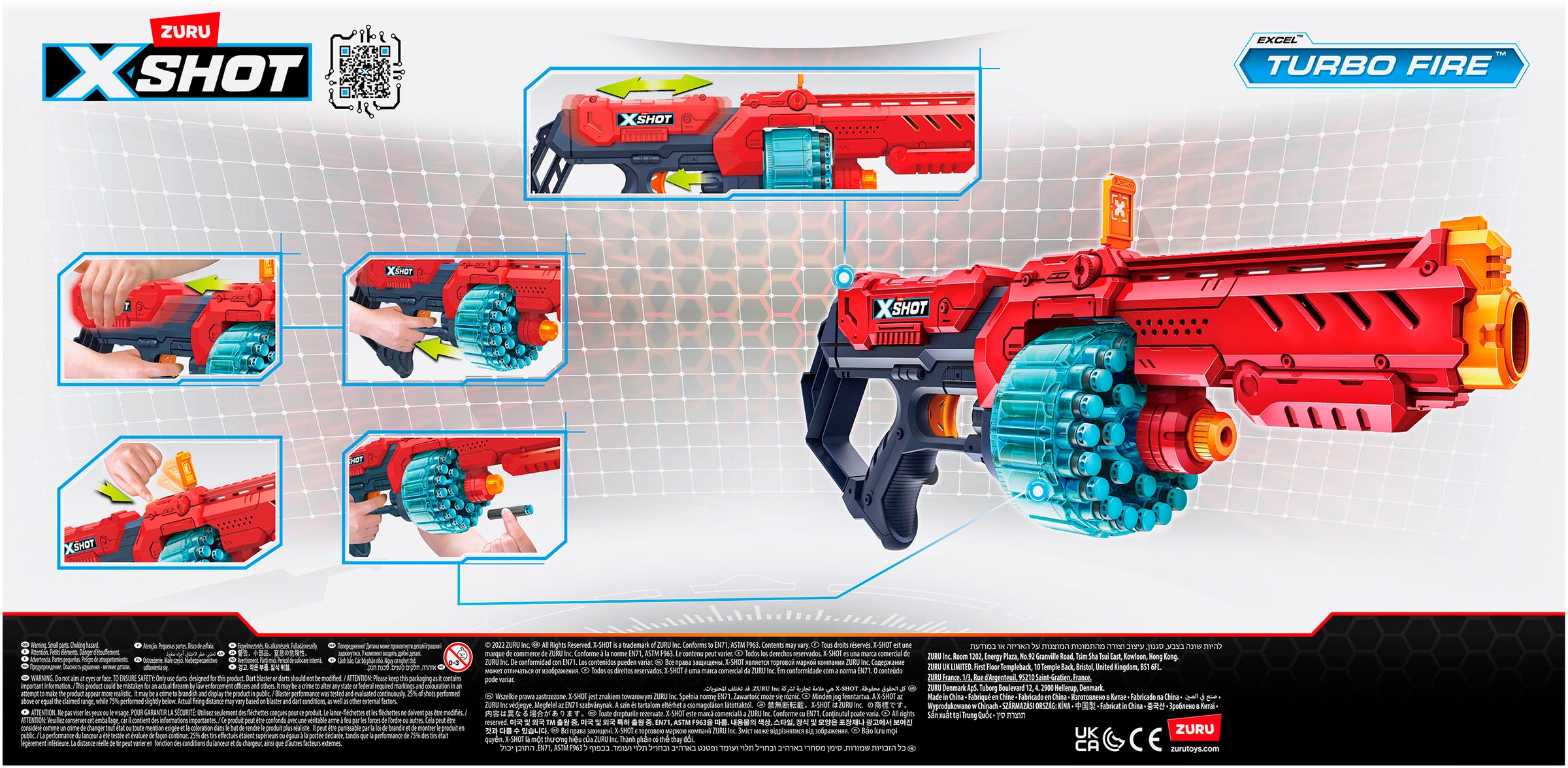 XSHOT Blaster »XSHOT, Excel Turbo Fire Blaster mit Darts«