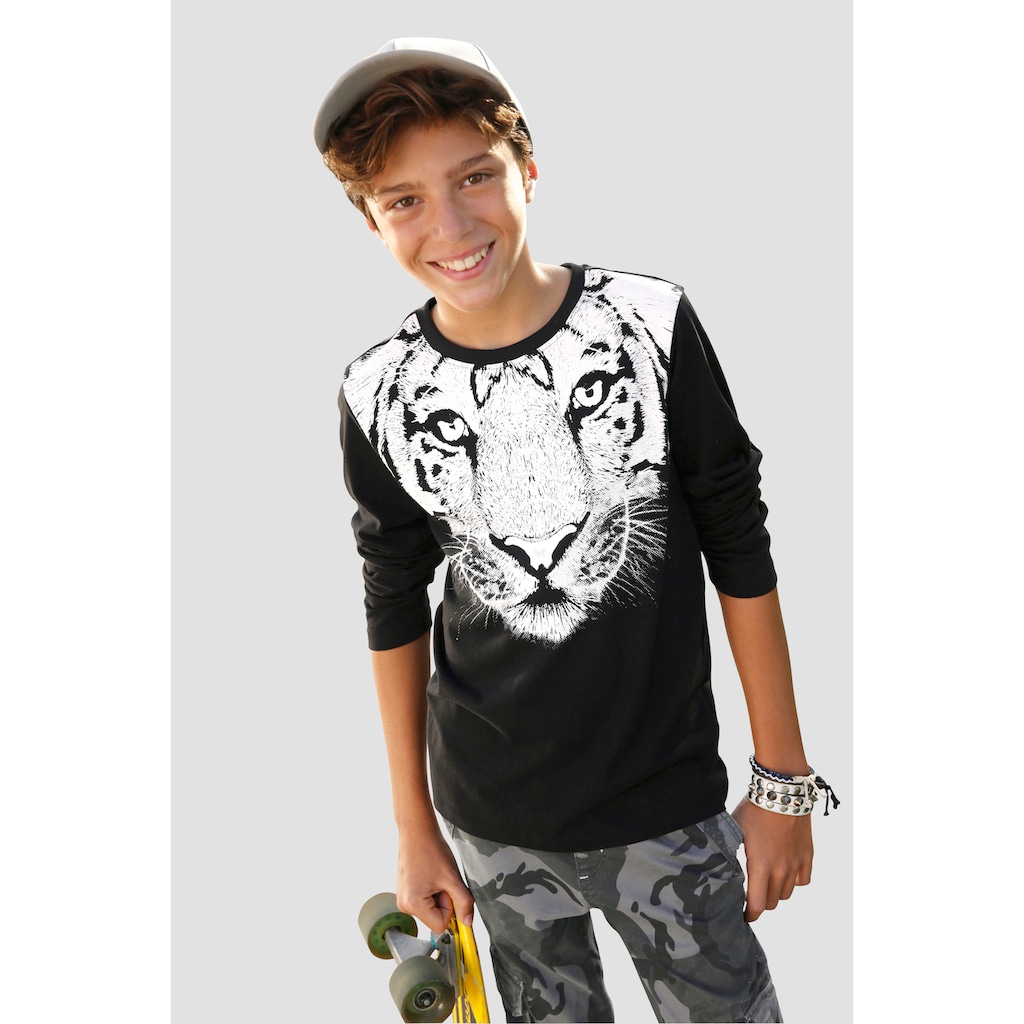 KIDSWORLD Langarmshirt »WHITE TIGER«