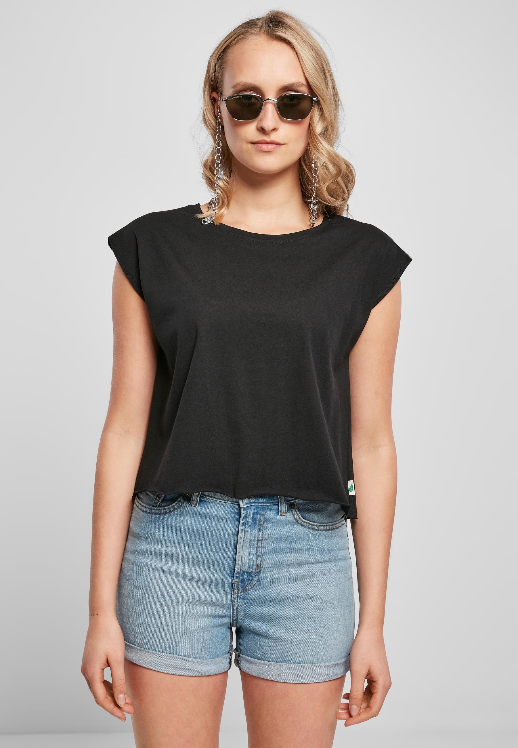 URBAN CLASSICS T-Shirt »Urban Classics Damen Ladies Organic Short Tee«, (1 tlg.)