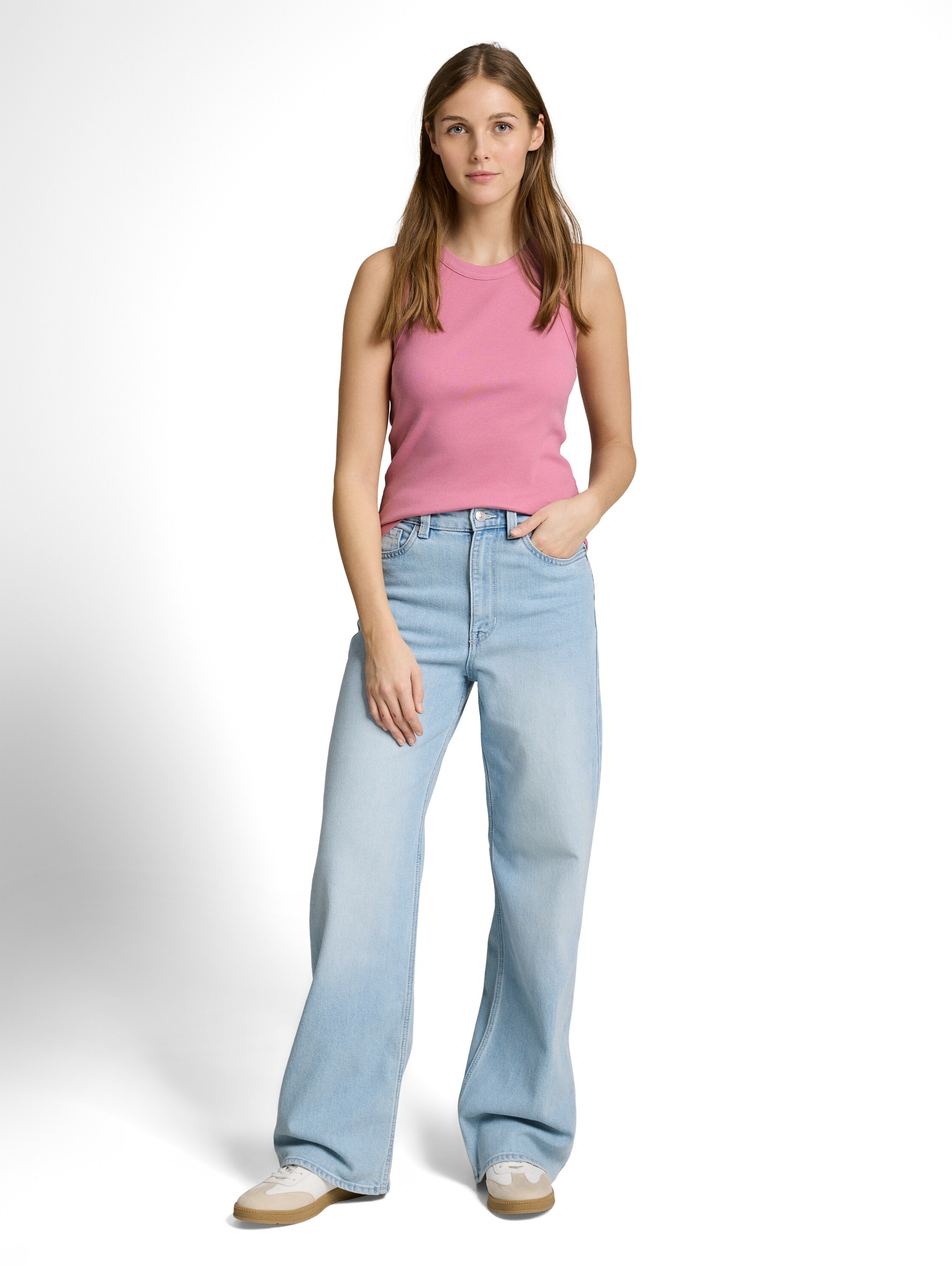 Tom Tailor Denim Women's Crewneck Tank Top Soft Blush Rose M 3