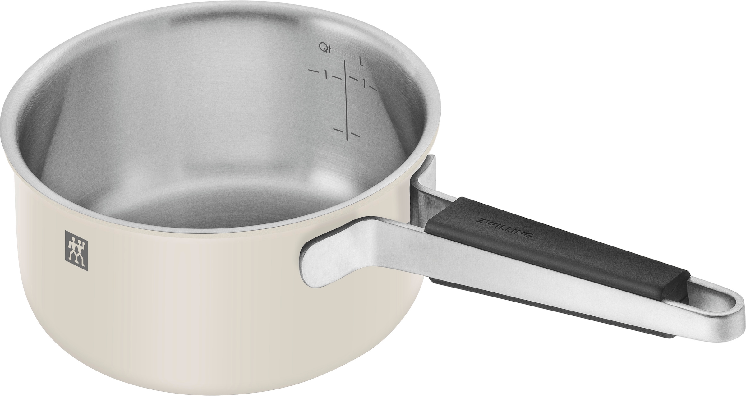 Zwilling Topf-Set »Pure«, Edelstahl 18/10, (Set, 5 tlg., 3 Kochtöpfe (16, 20 & 24 cm), Bratentopf 20 cm, Stieltopf 16 cm), Stay-Cool-Griffe, 3-lagige Bodentechnologie