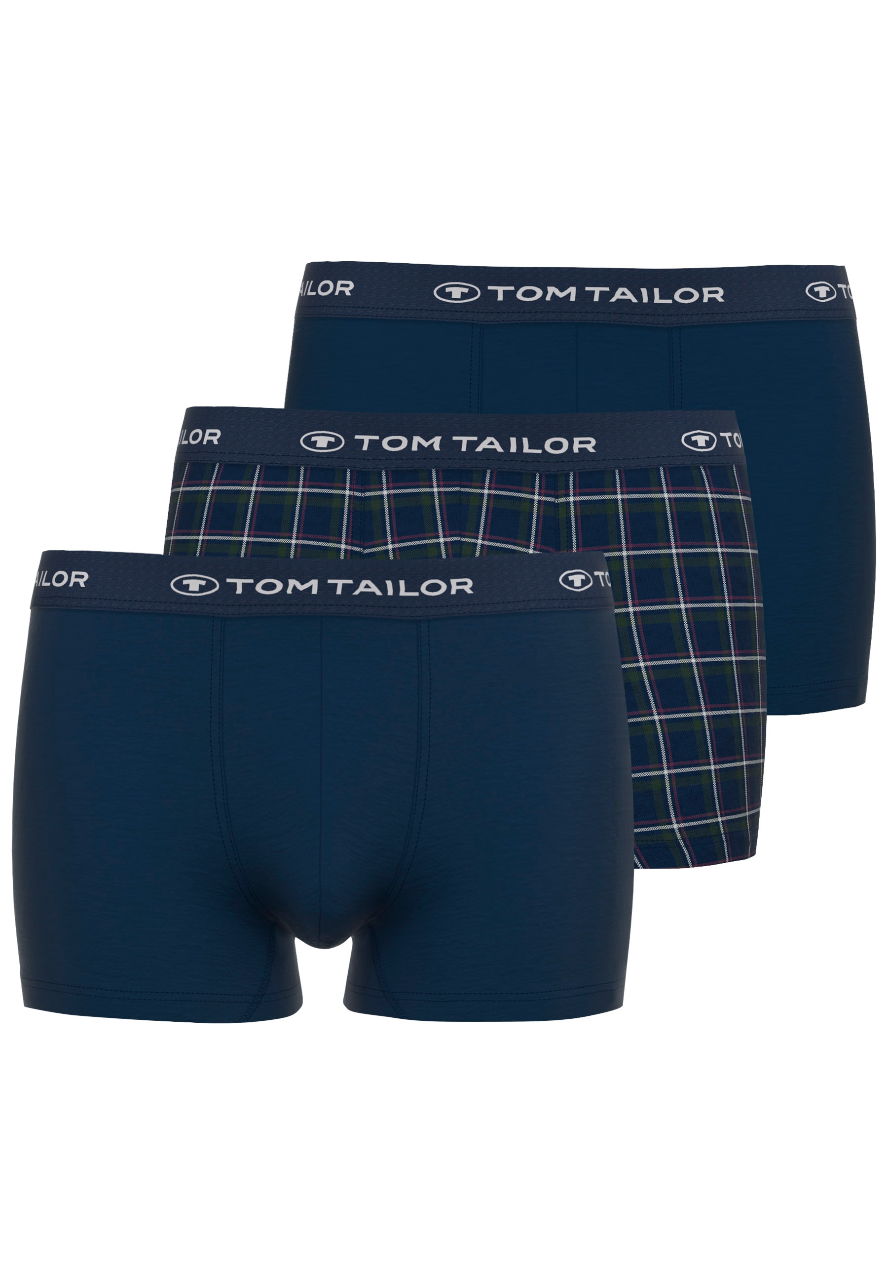 TOM TAILOR Retro Pants "Buffer" bequem, eng, mit Logobund, mit Print, Baumwollmix