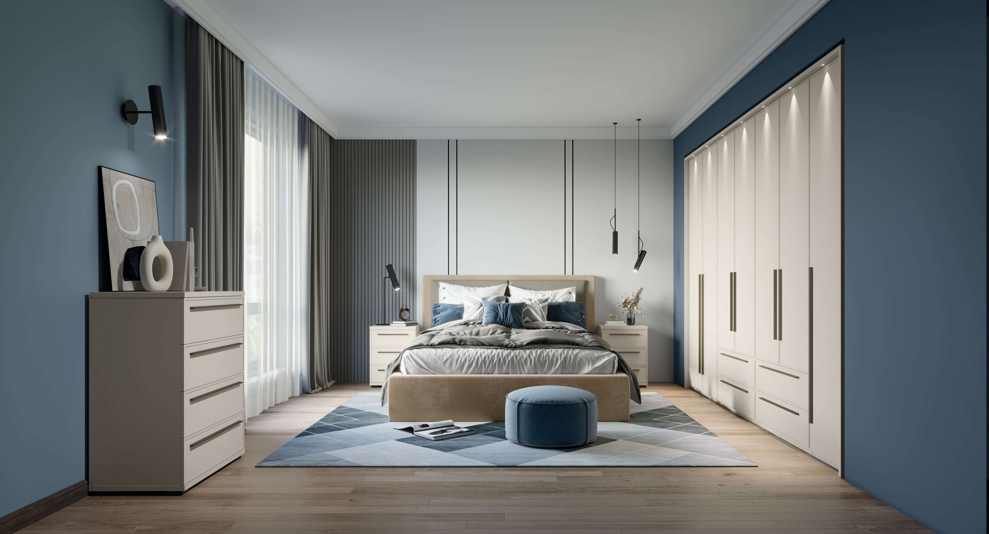 Places of Style Drehtürenschrank "Opera mit oder ohne Kranz inkl. LED-Bel., günstig online kaufen
