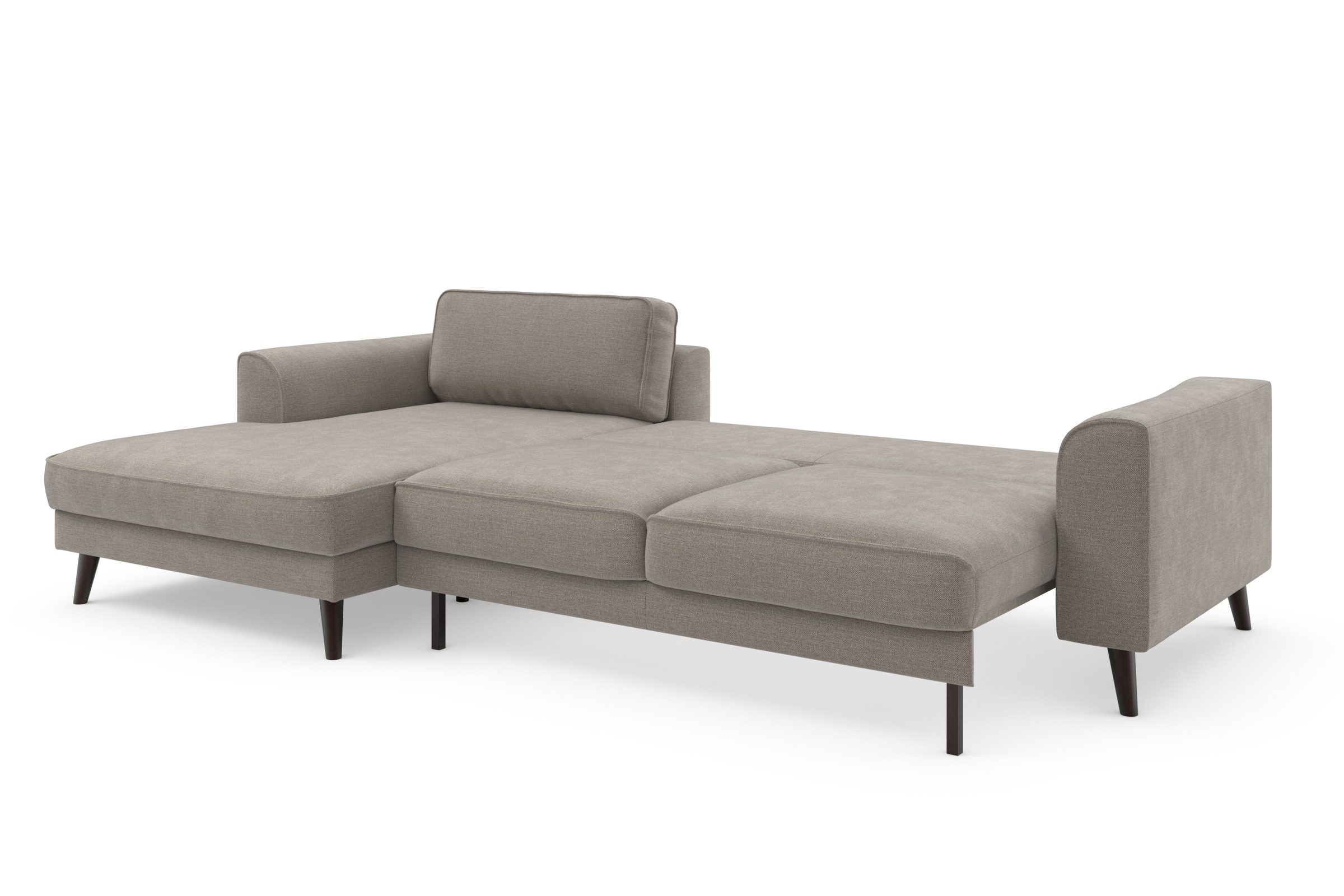 TRENDMANUFAKTUR Ecksofa »Lumber Jack, elegantes Designsofa, zeitlos modern, hoher Sitzkomfort«, wahlweise mit Bettfunktion u. Bettkasten, L-Form