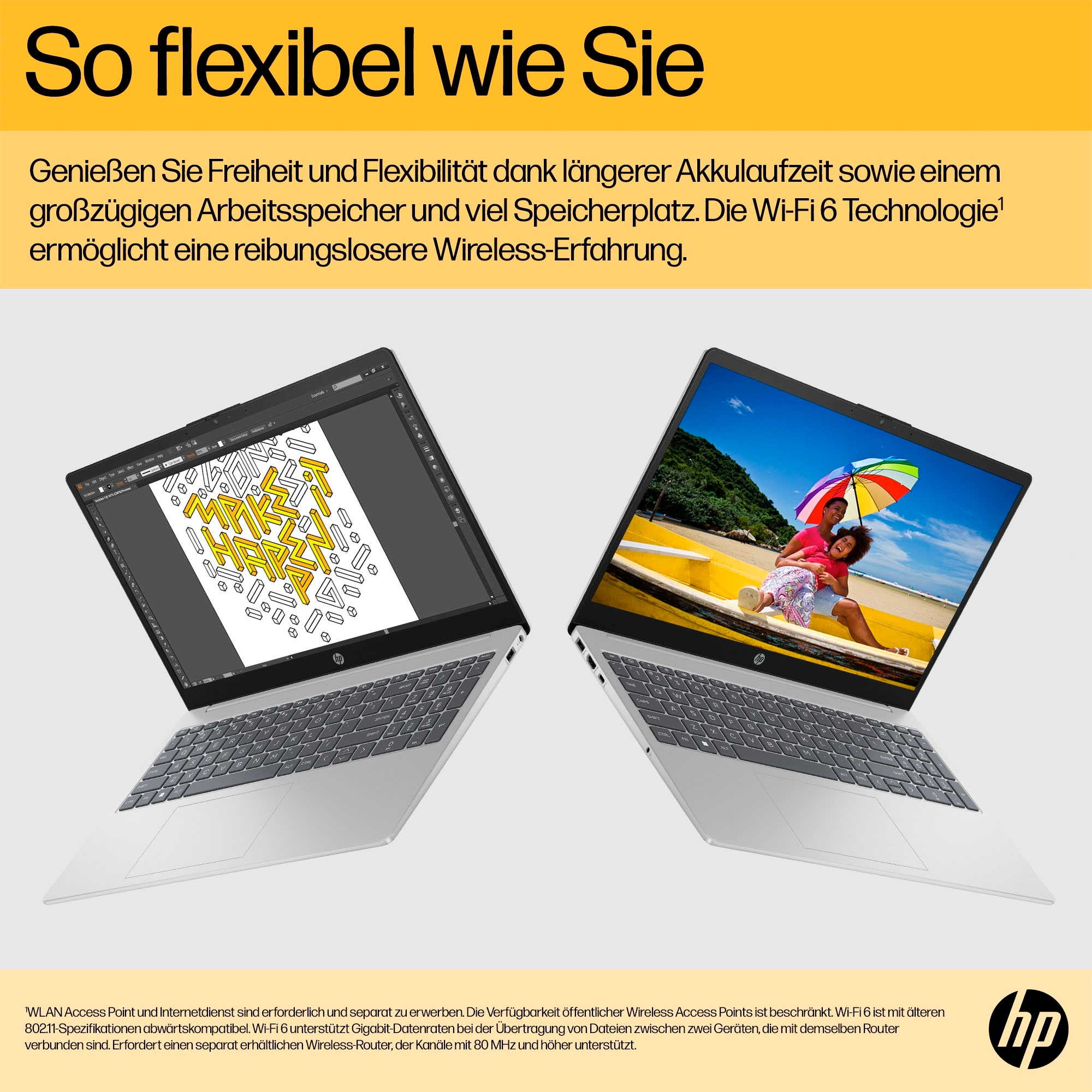 HP Notebook »15-fc0075ng«, 39,6 cm, / 15,6 Zoll, AMD, Ryzen 7, Radeon, 1000 GB SSD