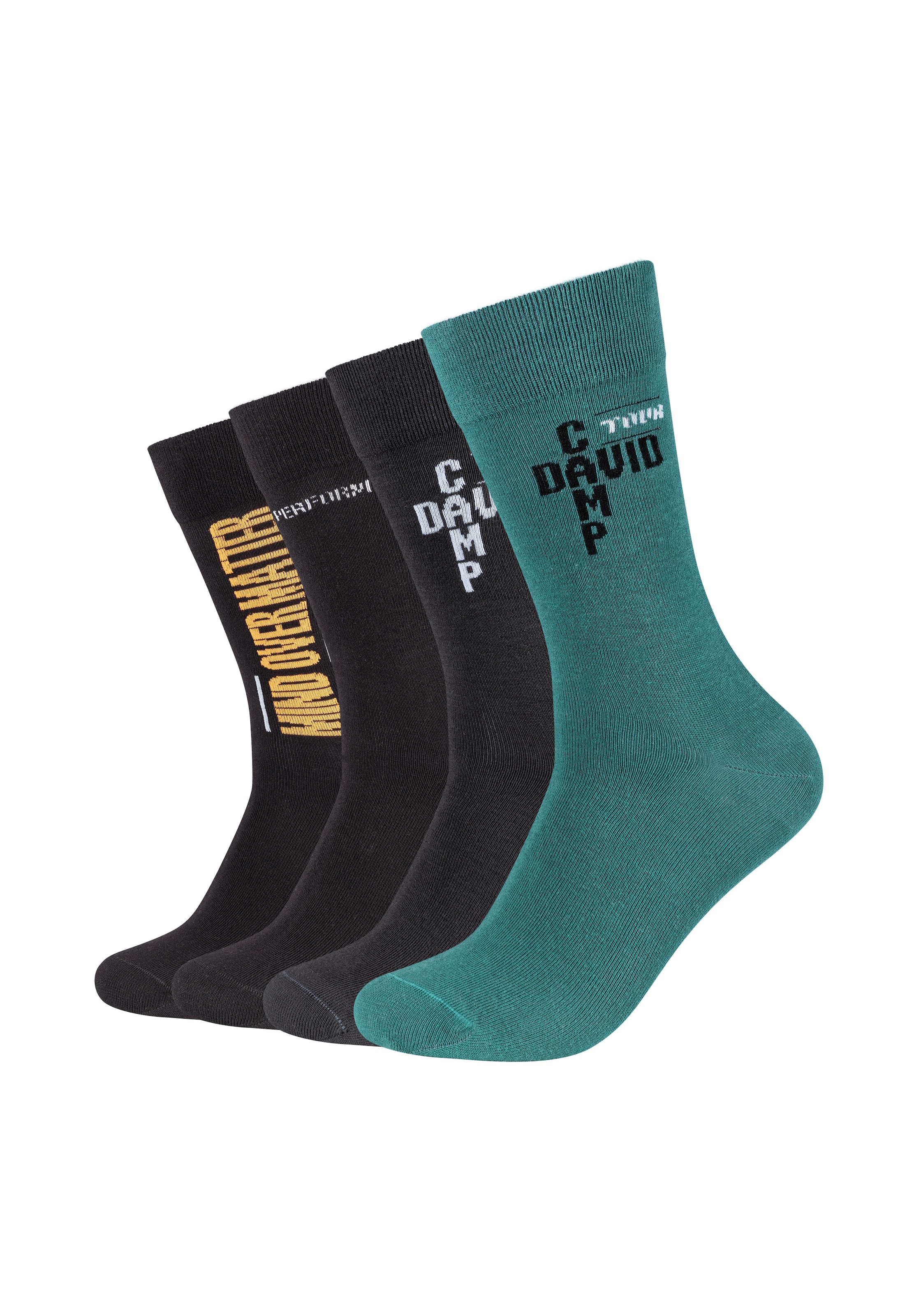 CAMP DAVID Socken "casual" 4 Paar, 4 Stk. tlg. mit elastischem Bund günstig online kaufen