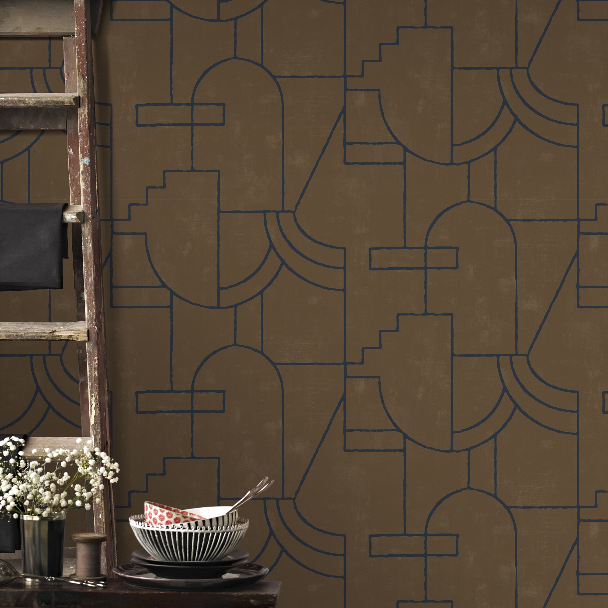 Superfresco Easy Vliestapete »Vigo«, geometrisch, 10mx52cm (ca. 5m2)