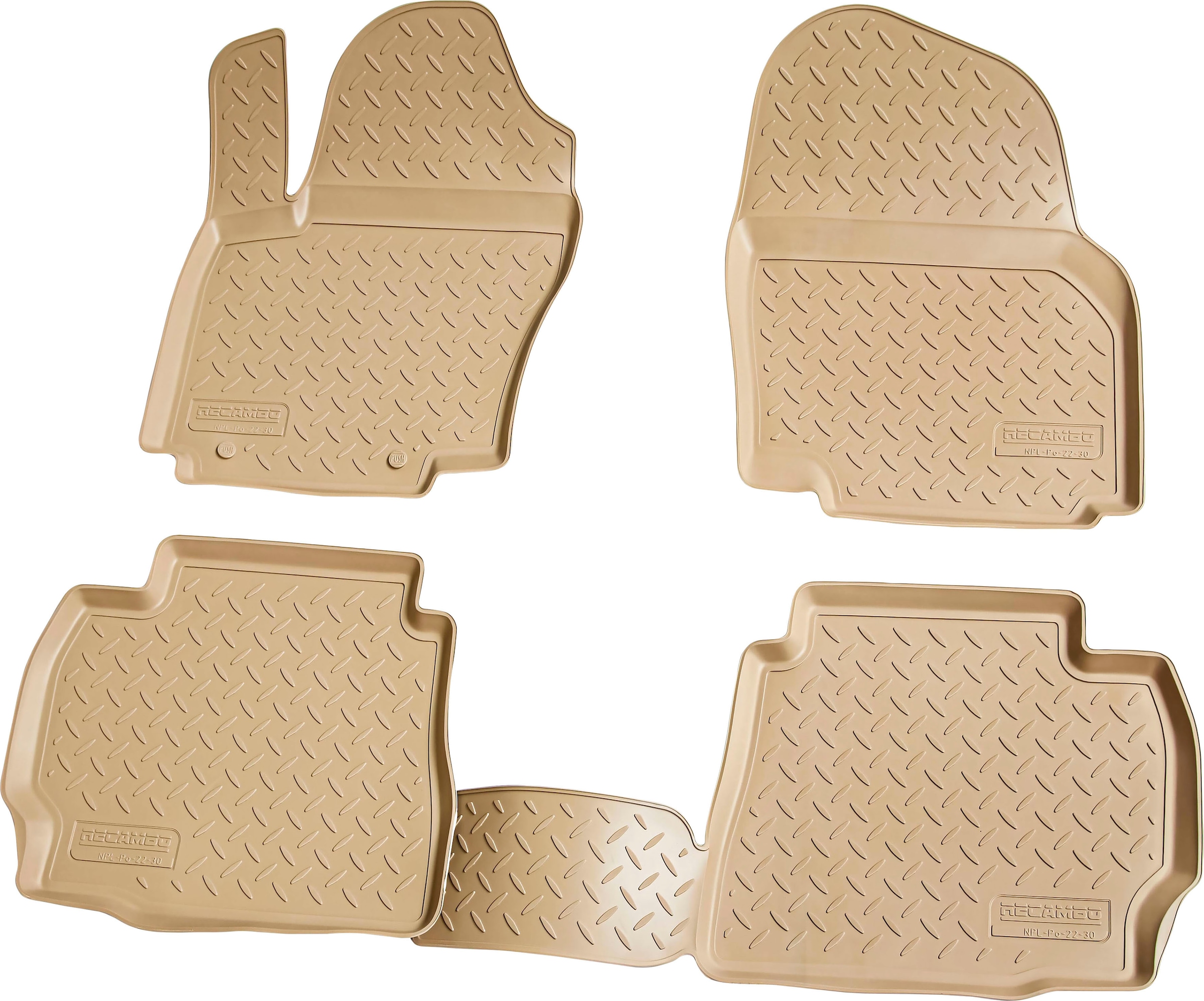 RECAMBO Passform-Fußmatten »CustomComforts«, Ford, St.), (Set, perfekte auf - Mondeo, | Typ 4 BAUR IV Rechnung 2014, BA7 2007 Passform