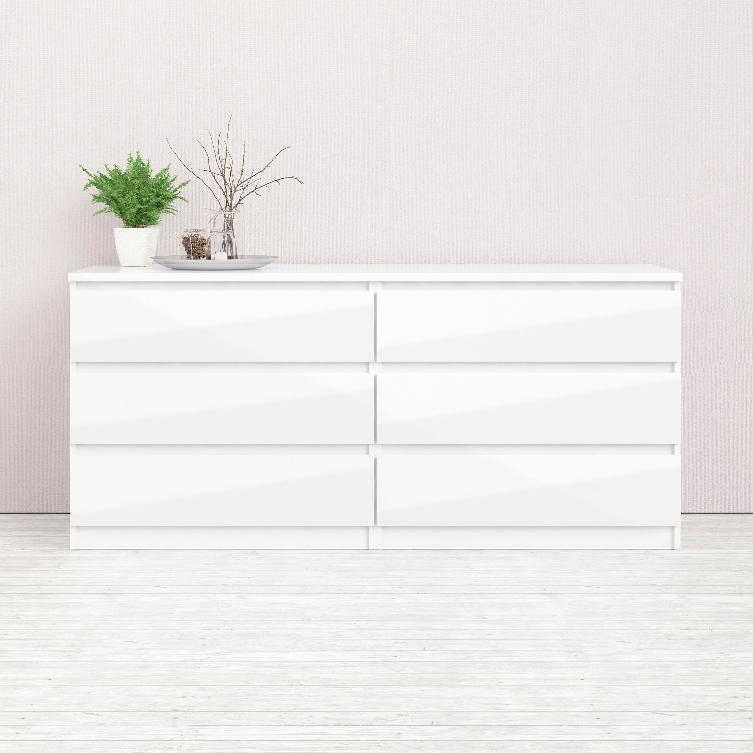 INOSIGN Kommode "Naia, Sideboard, 4 Schubladen, 2 Türen, Aufbewahrung, grif günstig online kaufen