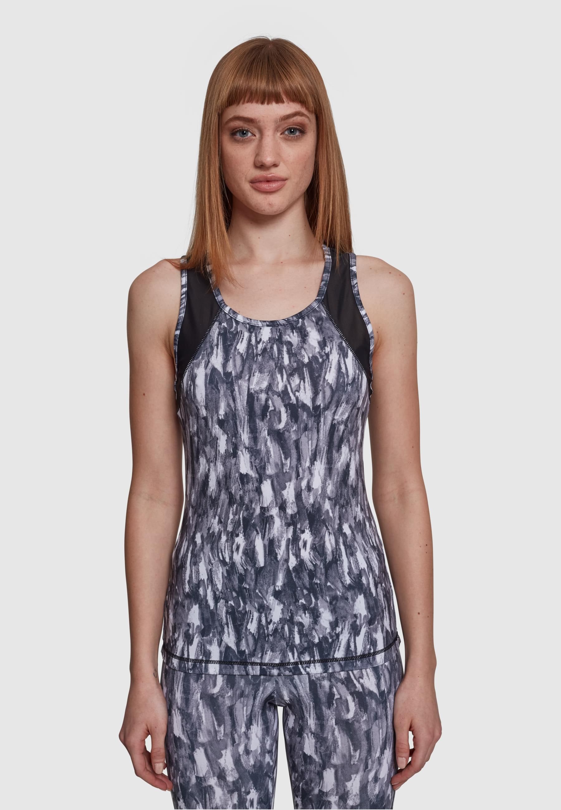 URBAN CLASSICS Muskelshirt »Urban Classics Damen Ladies Active Graphic Top«, (1 tlg.)