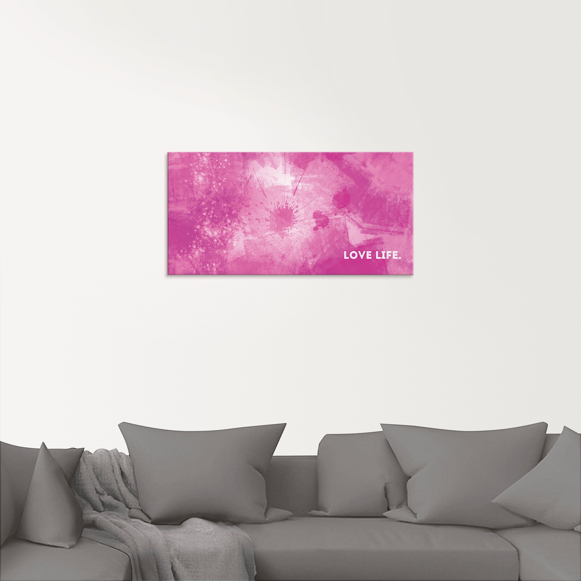 Artland Glasbild »Emotionale Kunst Liebesleben«, Sprüche & Texte, (1 St.), in verschiedenen Größen
