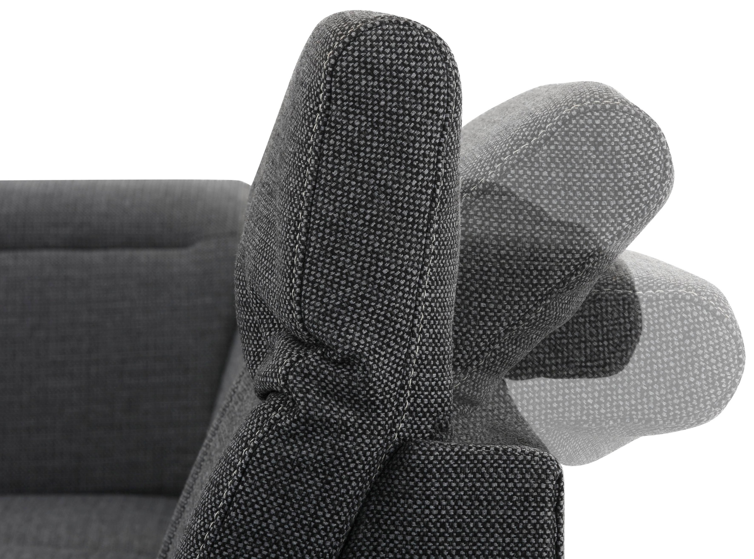 Home affaire Wohnlandschaft »Solvei U-Form«, Sitztiefenverstellung und Federkern, wahlweise Kopfteilverstellung