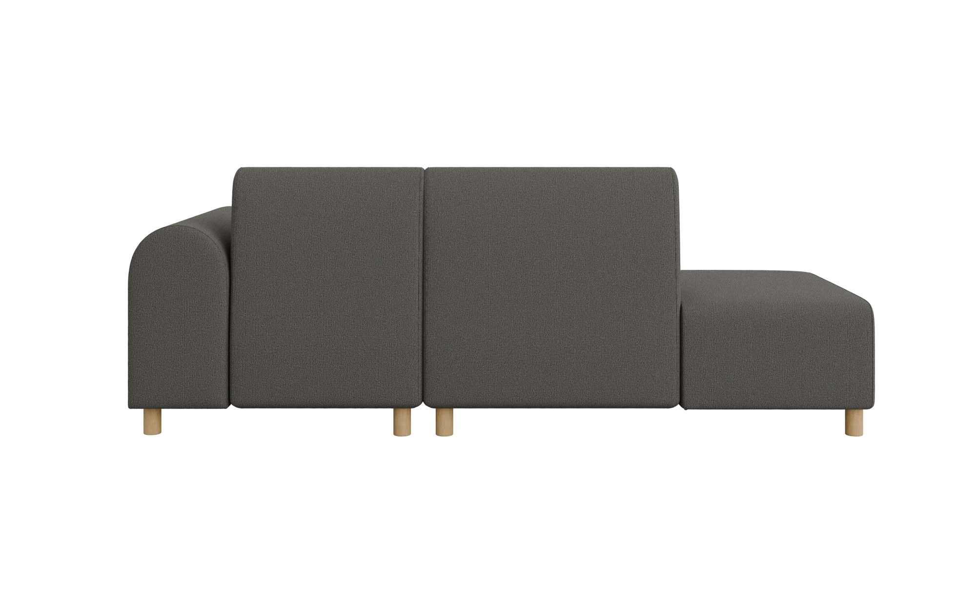 Ecksofa OTTO HOME "Suyala", grau (anthrazit), B:258cm H:85cm T:168cm, 100% Polyester, Sofas, Ecksofa, L-Form mit Hocker 6