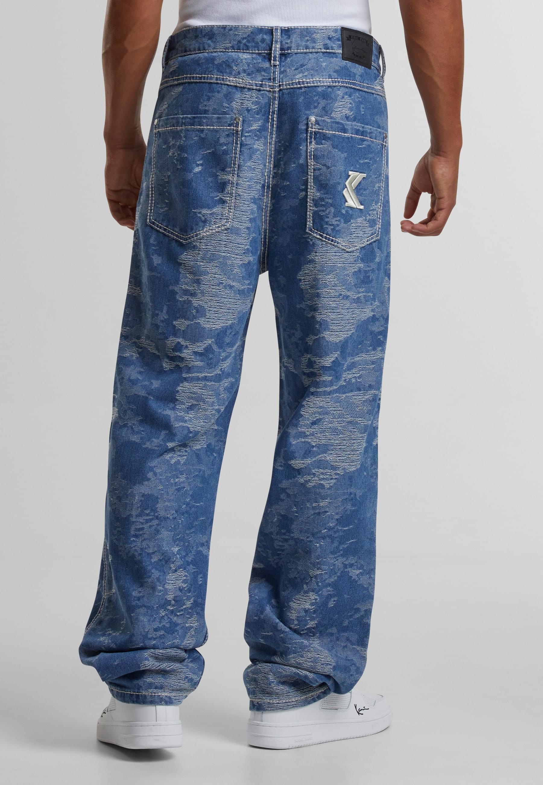 Karl Kani Bequeme Jeans »Karl Kani OG K Distress Camo Five Pocket Denim«