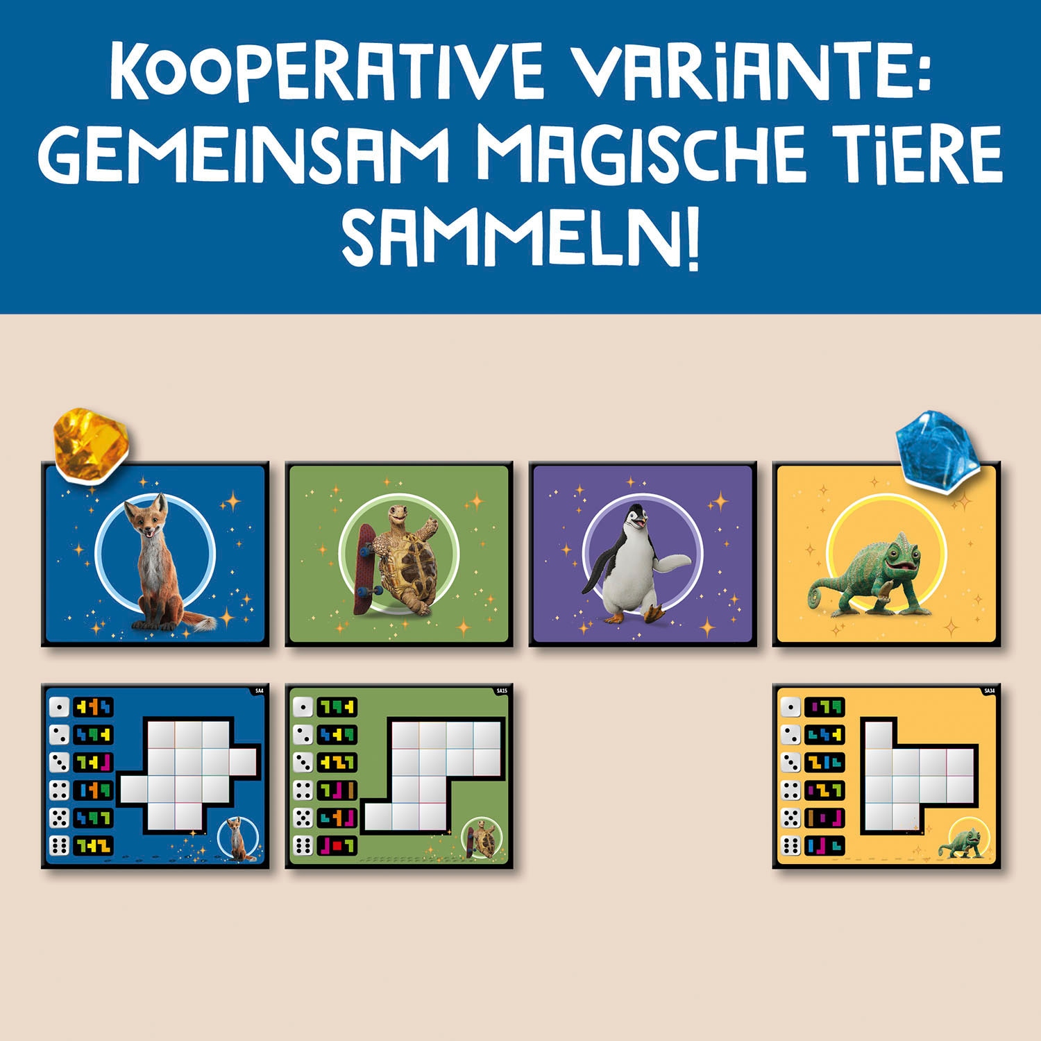 Kosmos Spiel »Ubongo! Die Schule der magischen Tiere«, Made in Germany