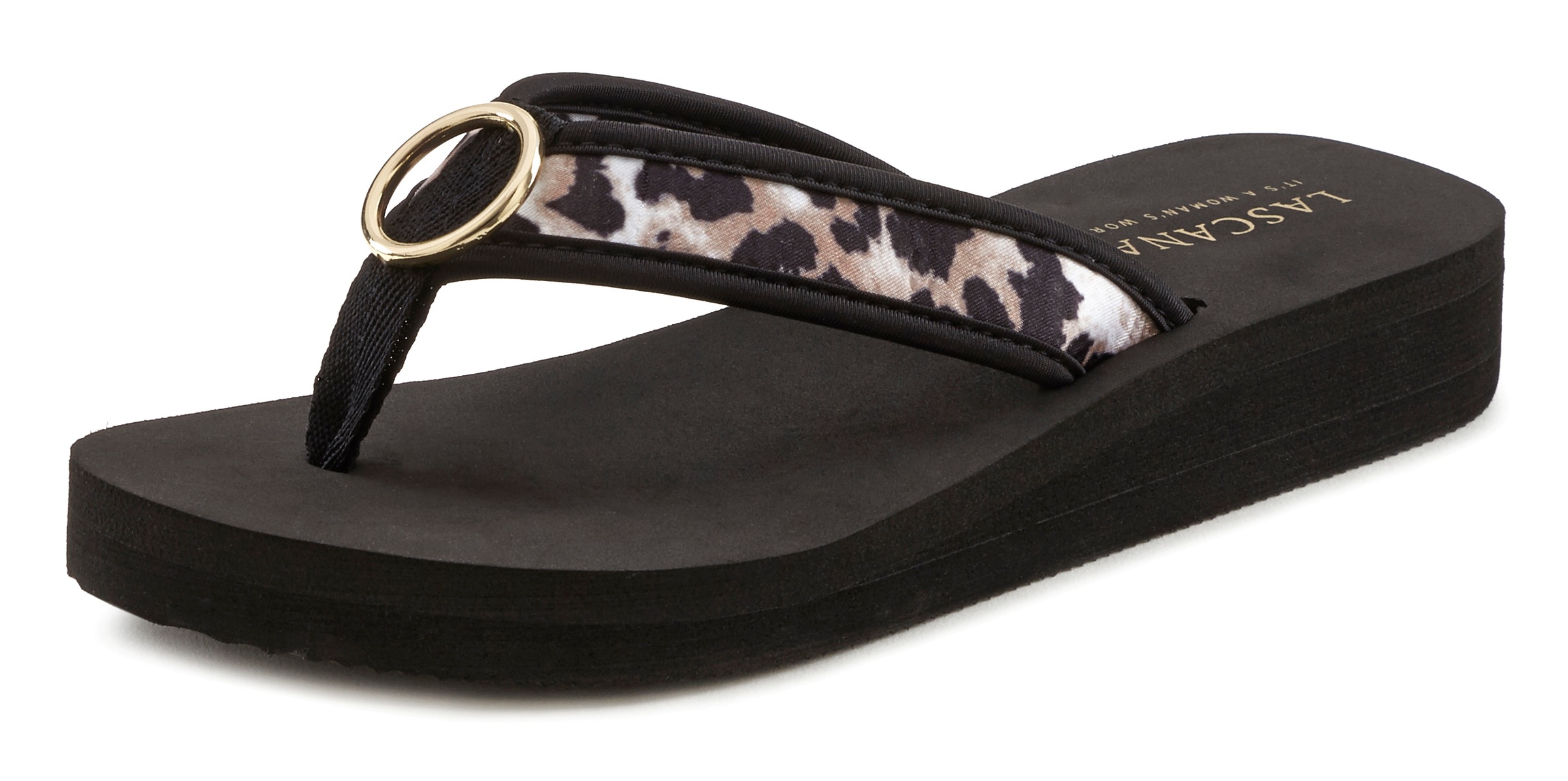 LASCANA "Sandale, Badeschuh, Pantolette, Badelatsche, Flip Flop" Zehentrenn günstig online kaufen