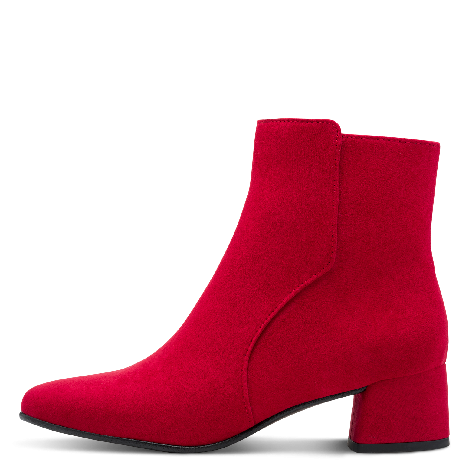 MARCO TOZZI Stiefelette, Blockabsatz, Businessschuh, Ankleboots mit Ziernähen