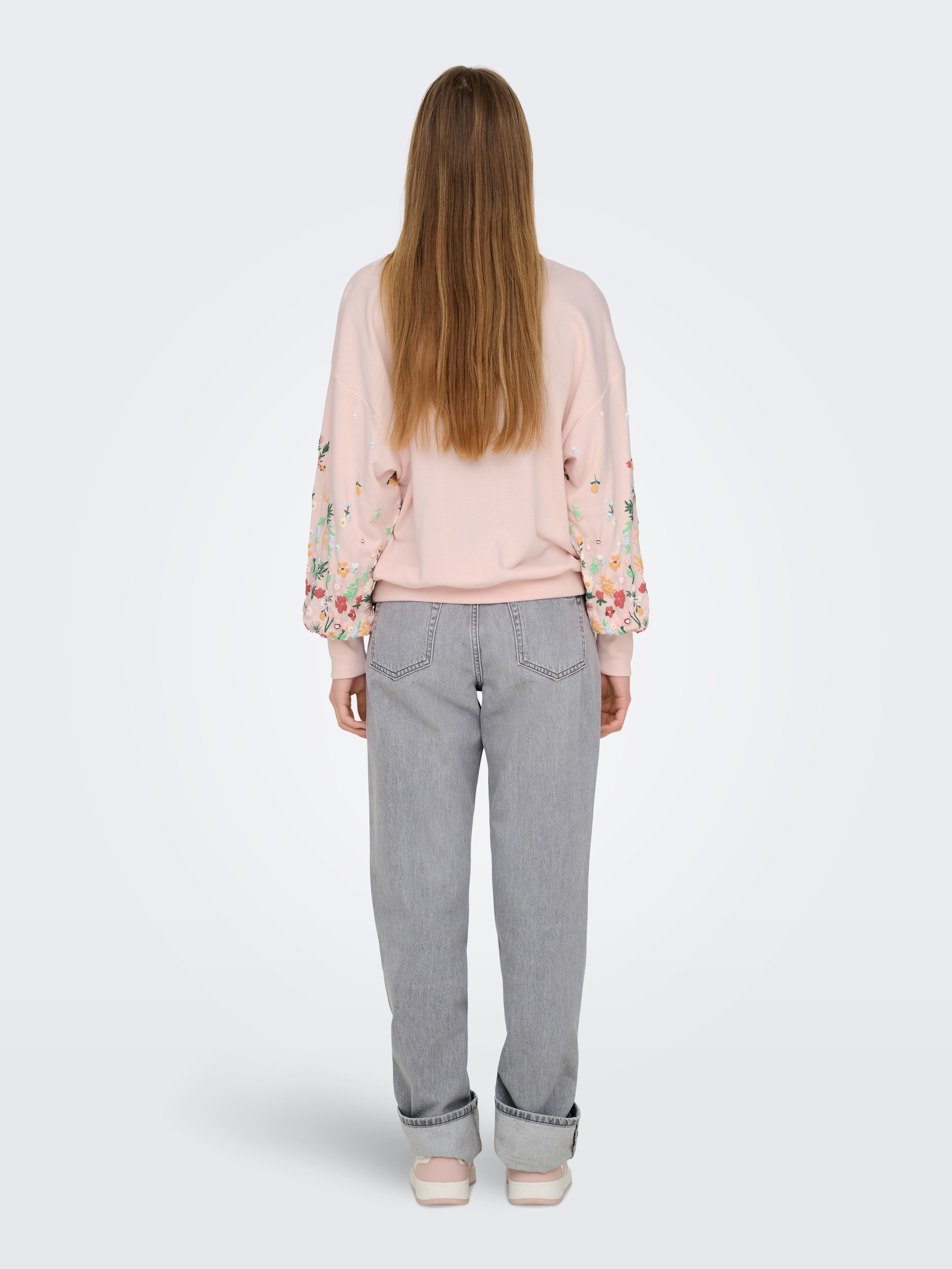 ONLY Sweatshirt »ONLBROOKE L/S O-NECK FLOWER SWT«
