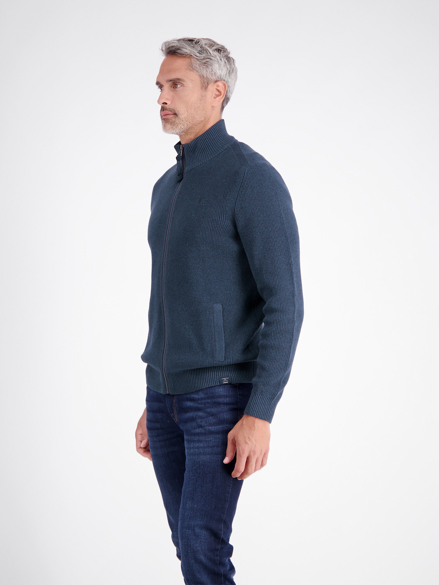 LERROS Strickjacke »Strickjacke im Casual-Stil aus hochwertiger Baumwolle«