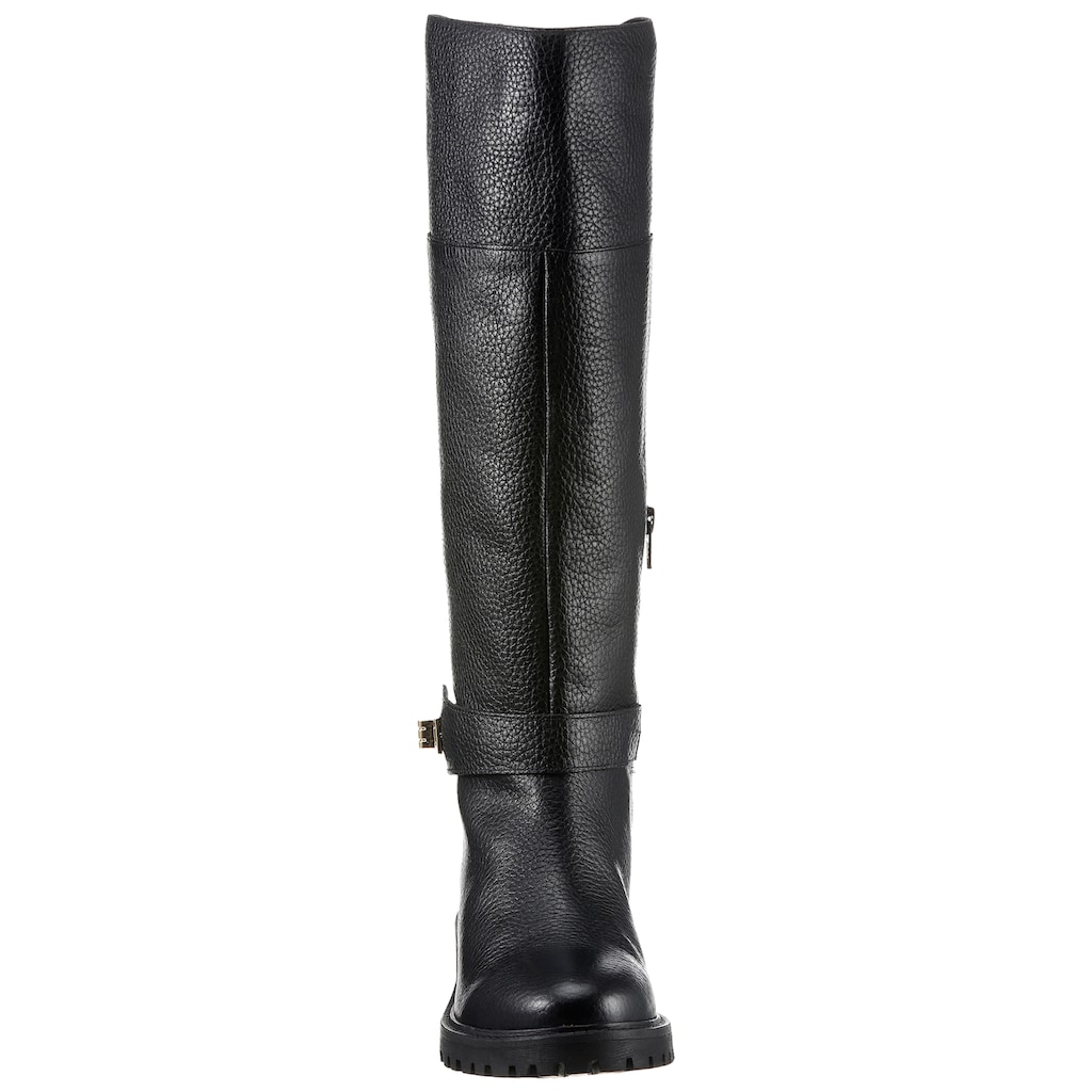 Geox Stiefel »D HOARA«, Langschaft Stiefel, Festtagsschuh, Elegante Stiefel mit Reißverschluss