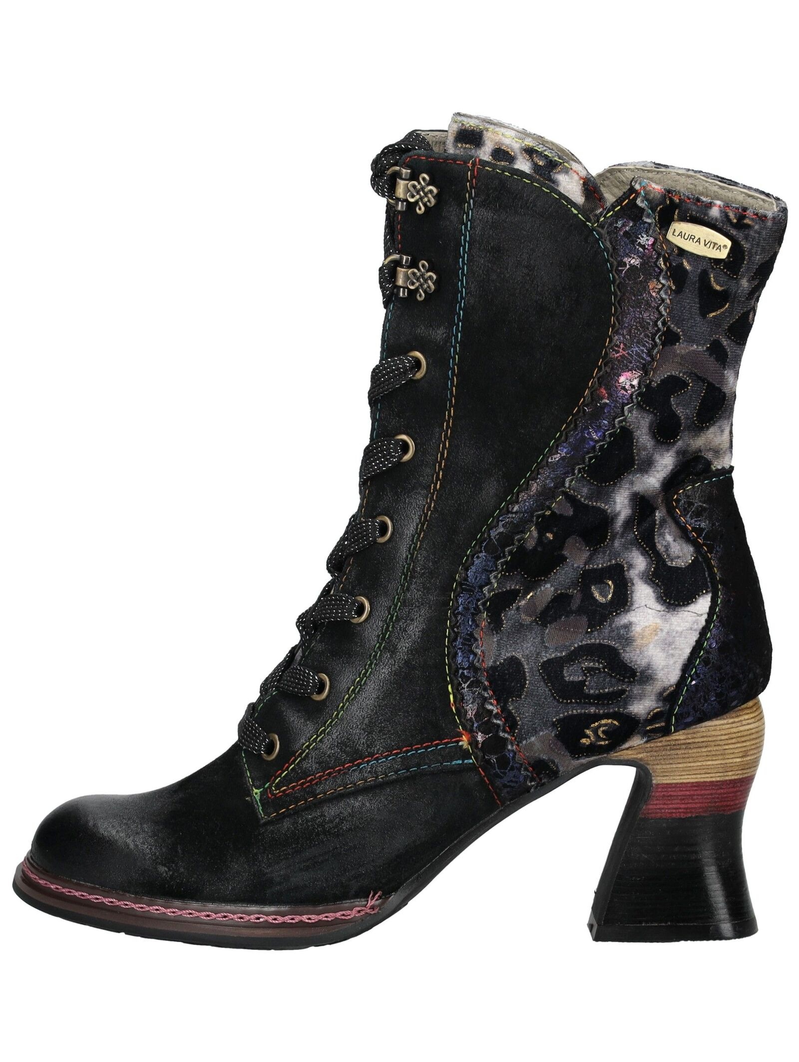 LAURA VITA Schnürstiefelette »LAURA VITA Stiefelette Leder/Textil«
