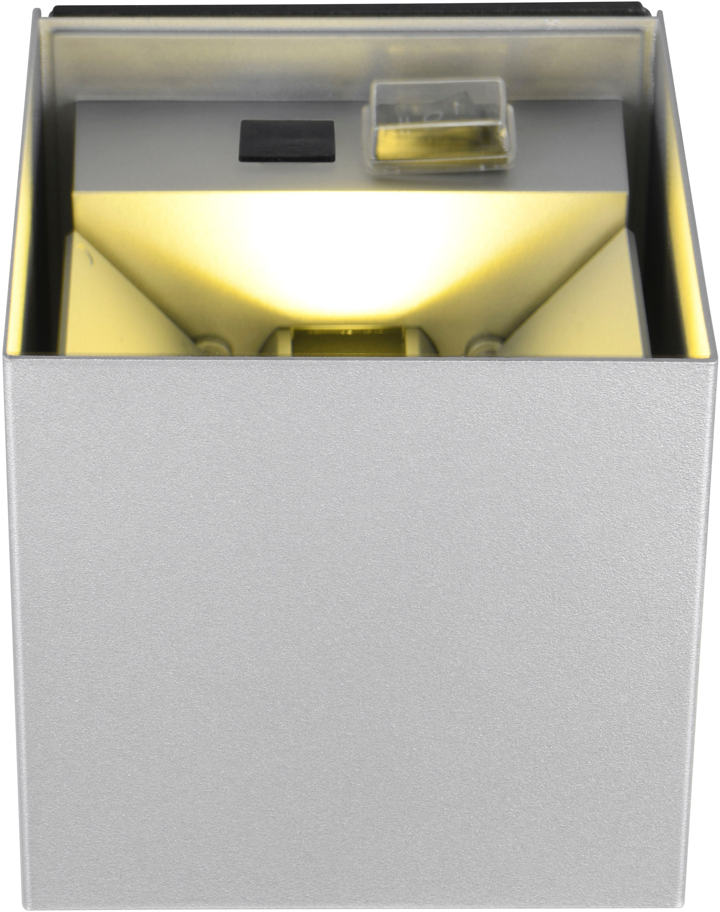 REALITY Leuchten LED Wandleuchte »TALENT«,  mit Magnet Wandhalterung, up-and-down Licht, IP44,  LED fest integriert, Bewegungsmelder, Dämmerungssensor, Akkubetrieb über USB-Anschluss