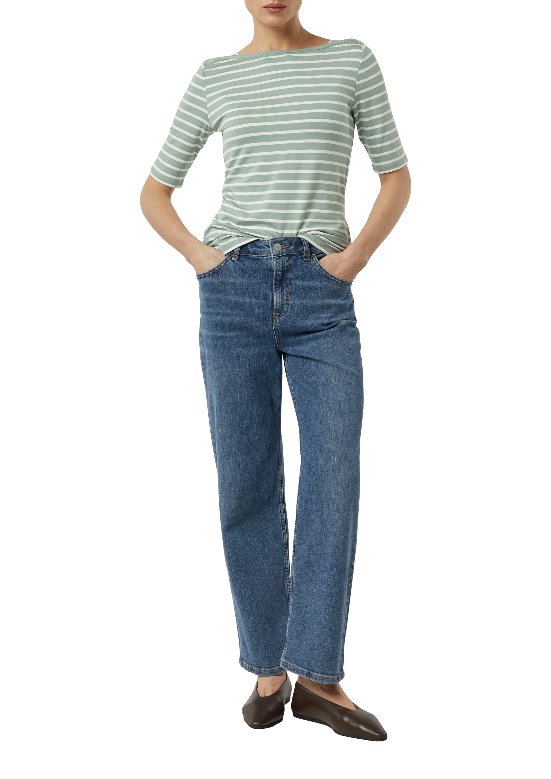 Comma T-Shirt im Streifen-Look