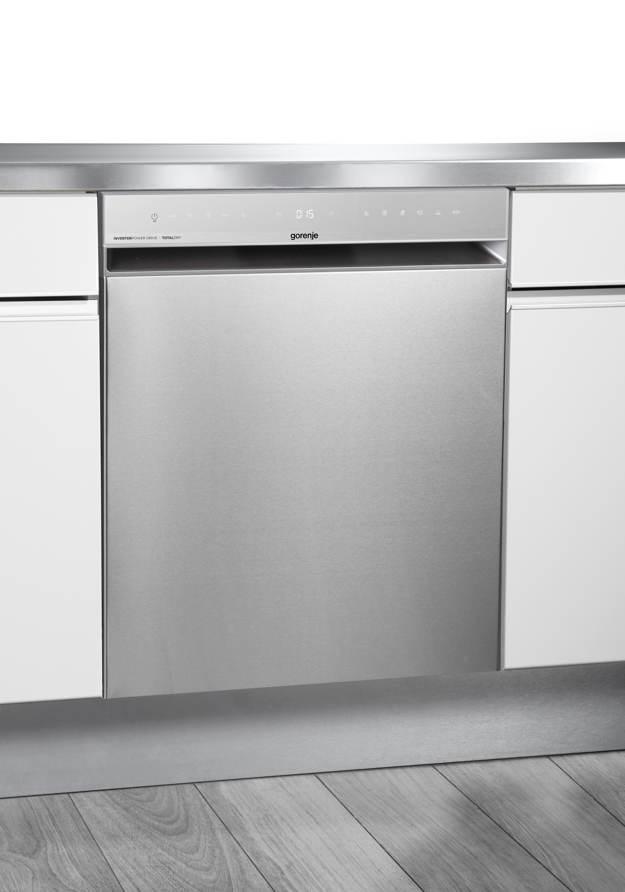 GORENJE Unterbaugeschirrspüler "GU663C95X" 9,4 l 16 tlg. Maßgedecke 16 Maßgedecke, auto. Türöffnung, Besteckschublade