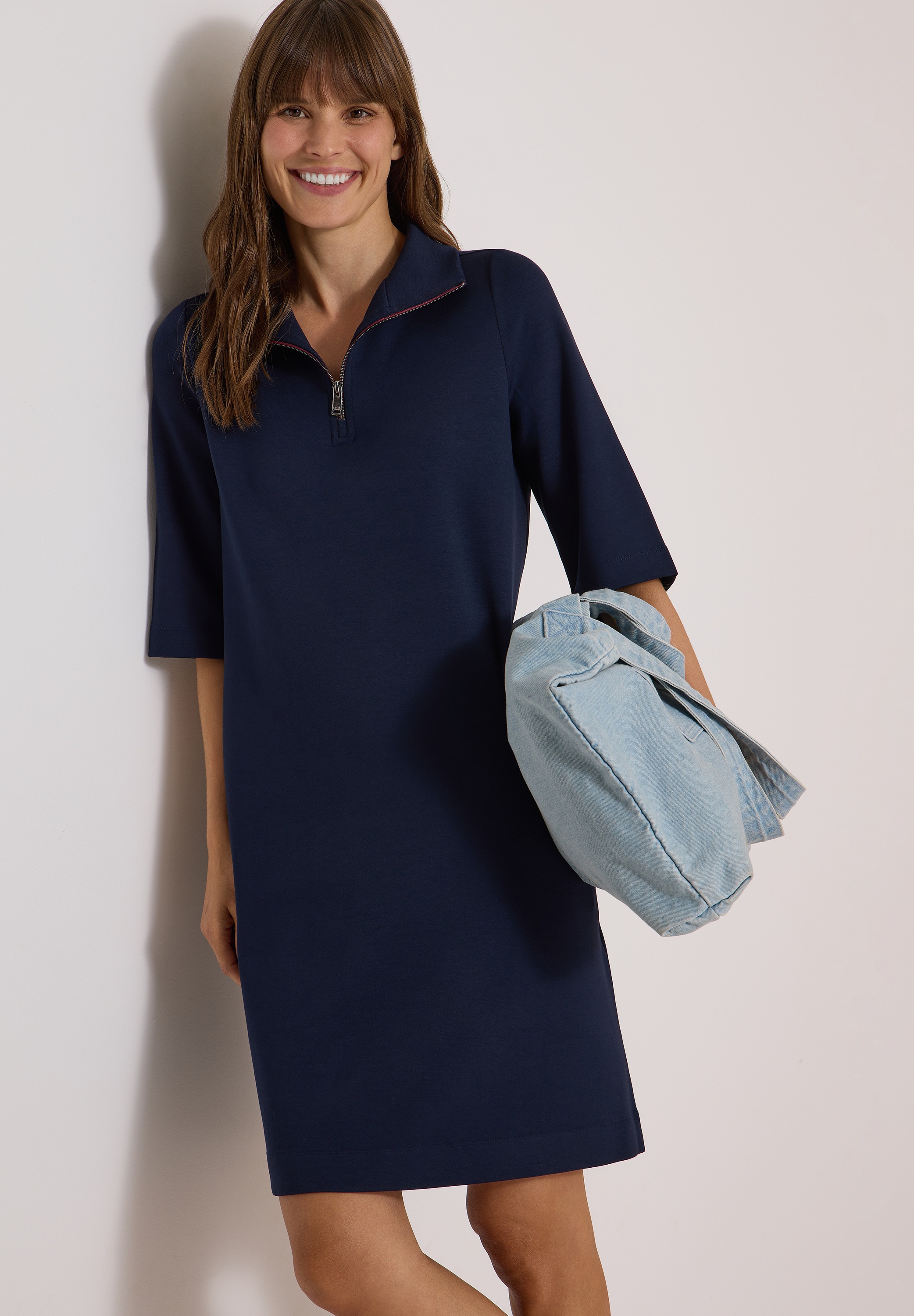 Cecil Sweatkleid Eingrifftaschen mit Eingrifftaschen