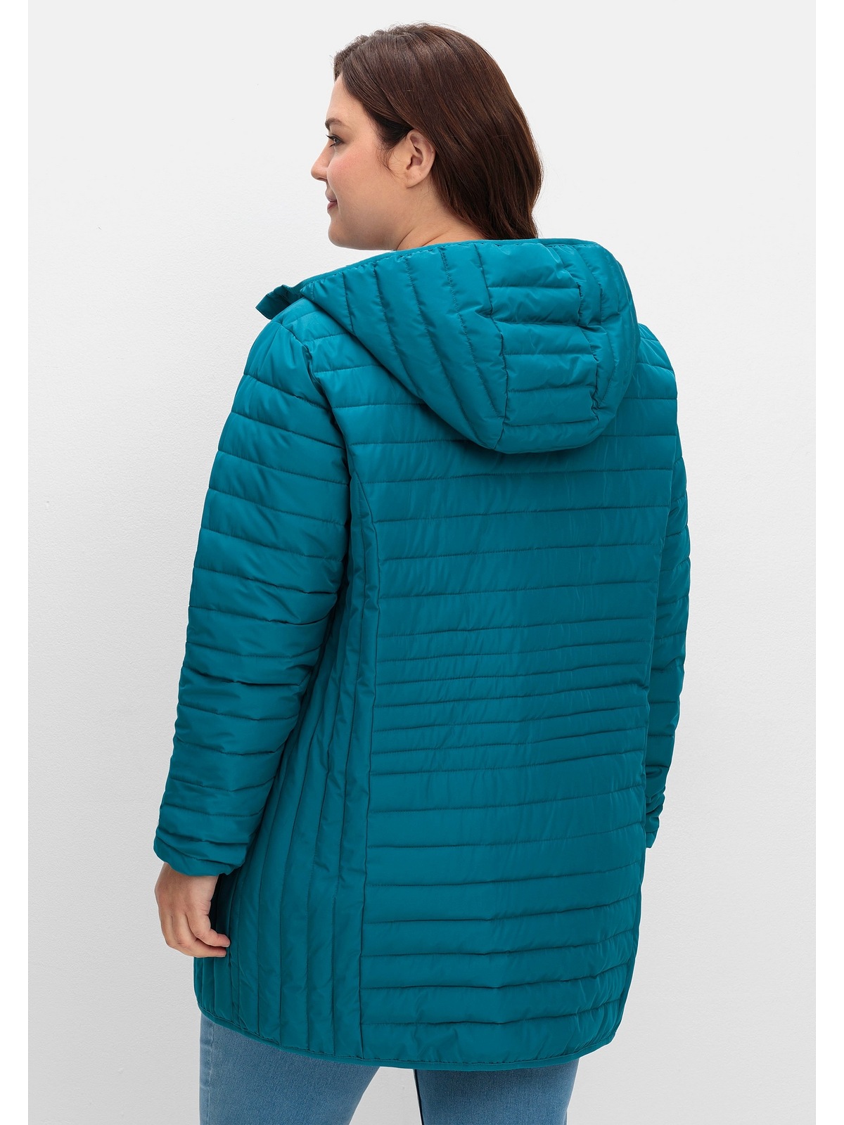 Sheego Steppjacke »Große Größen«, mit Kapuze, leicht wattiert, mit Kapuze